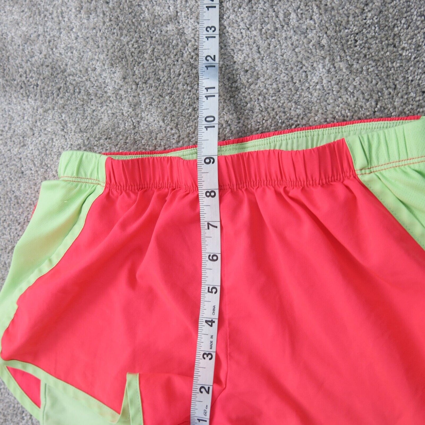 New Balance Women Athletic Short Running & Jogging Elastic Waist Pink Size Small