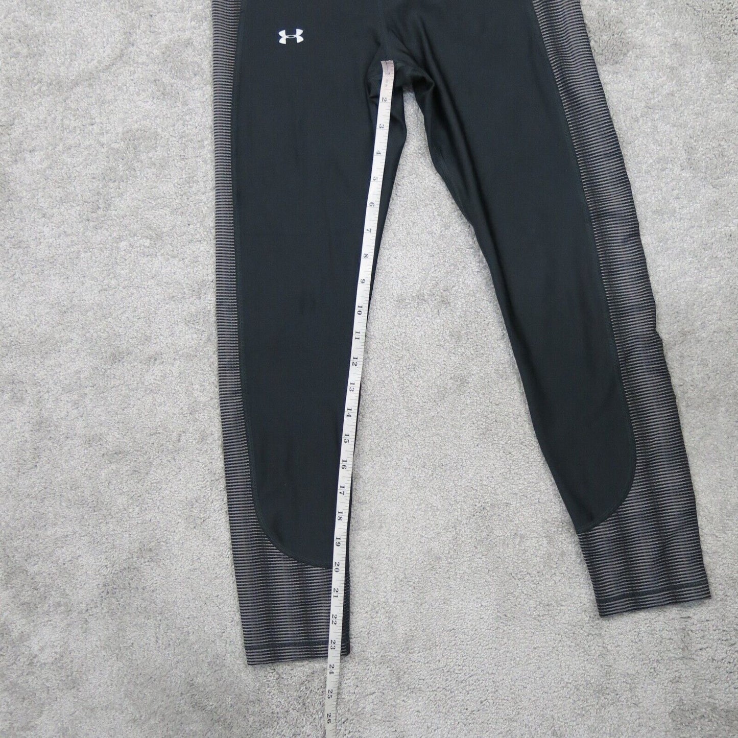 Under Armour Womens Compression Yoga Legging Mid Rise Heatgear Black Size M