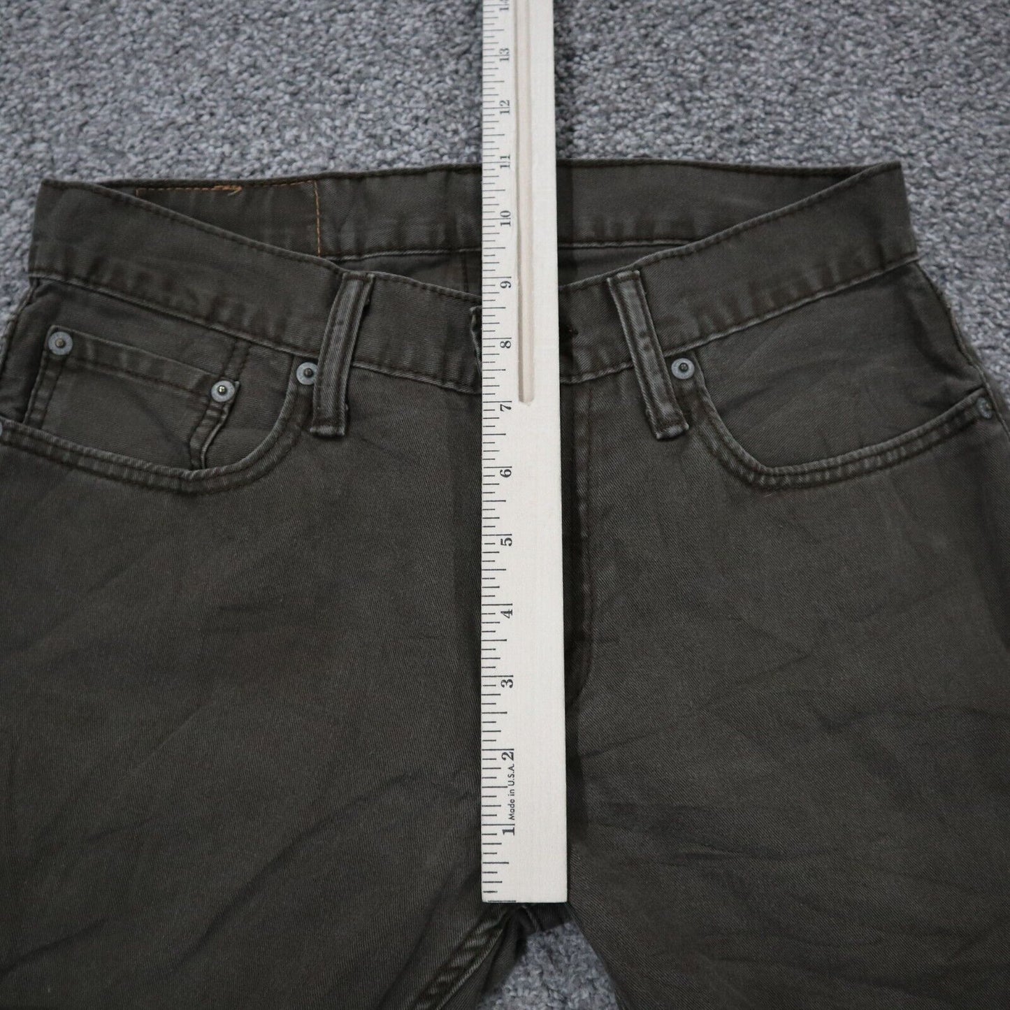 Levis 514 Mens Jeans Straight Leg Mid Rise Denim 100% Cotton Brown Size W29XL32