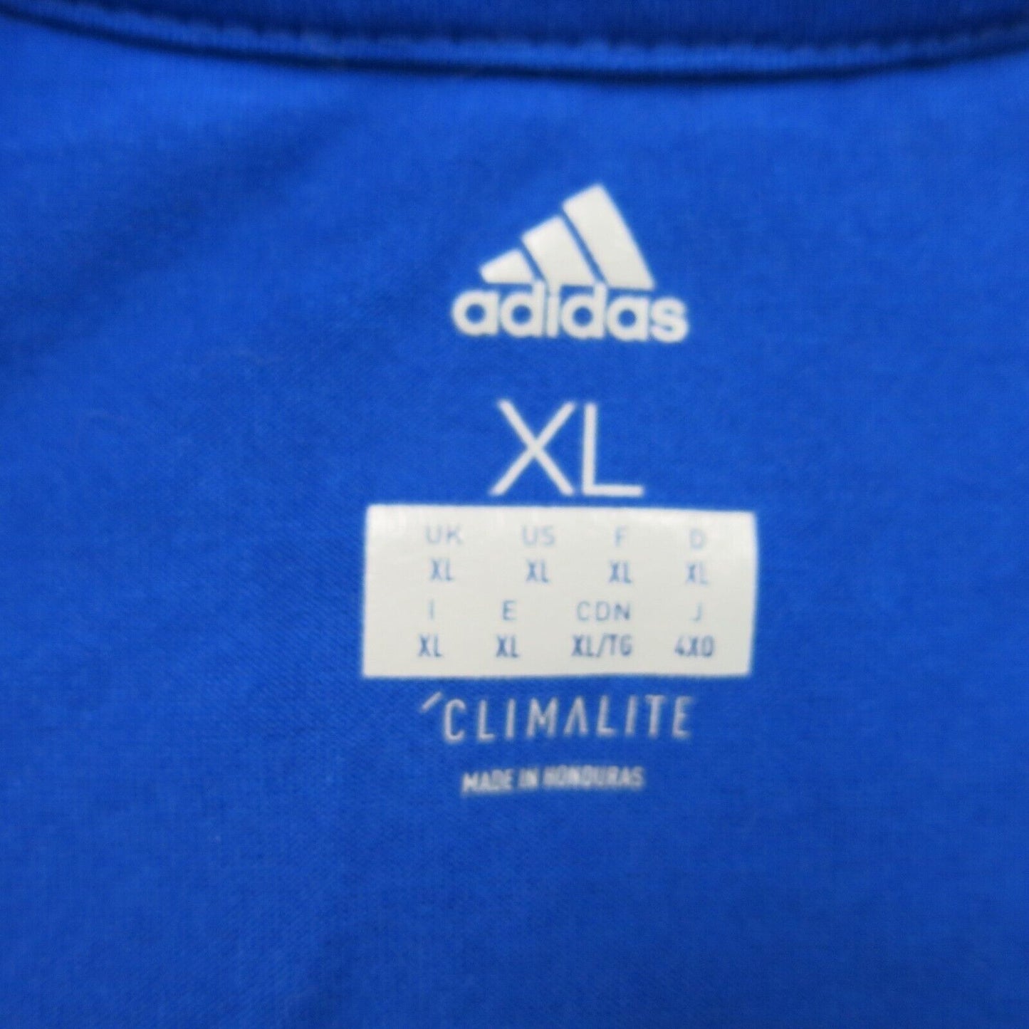 NWT Adidas Mens Crew Neck T Shirt Short Sleeve Graphic Print Blue Size X Large