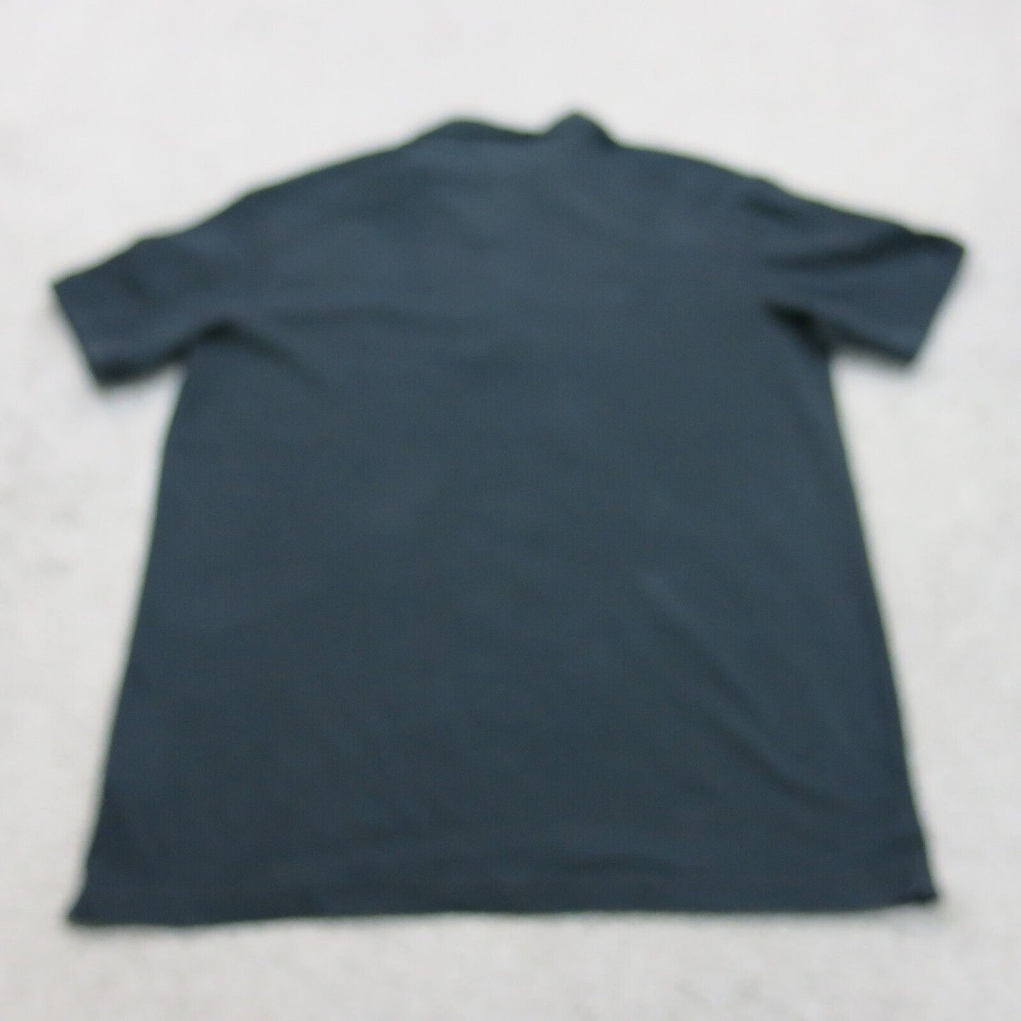 Air Jorden Mens Polo Shirt Short Sleeves Front Button Logo Black Size Medium