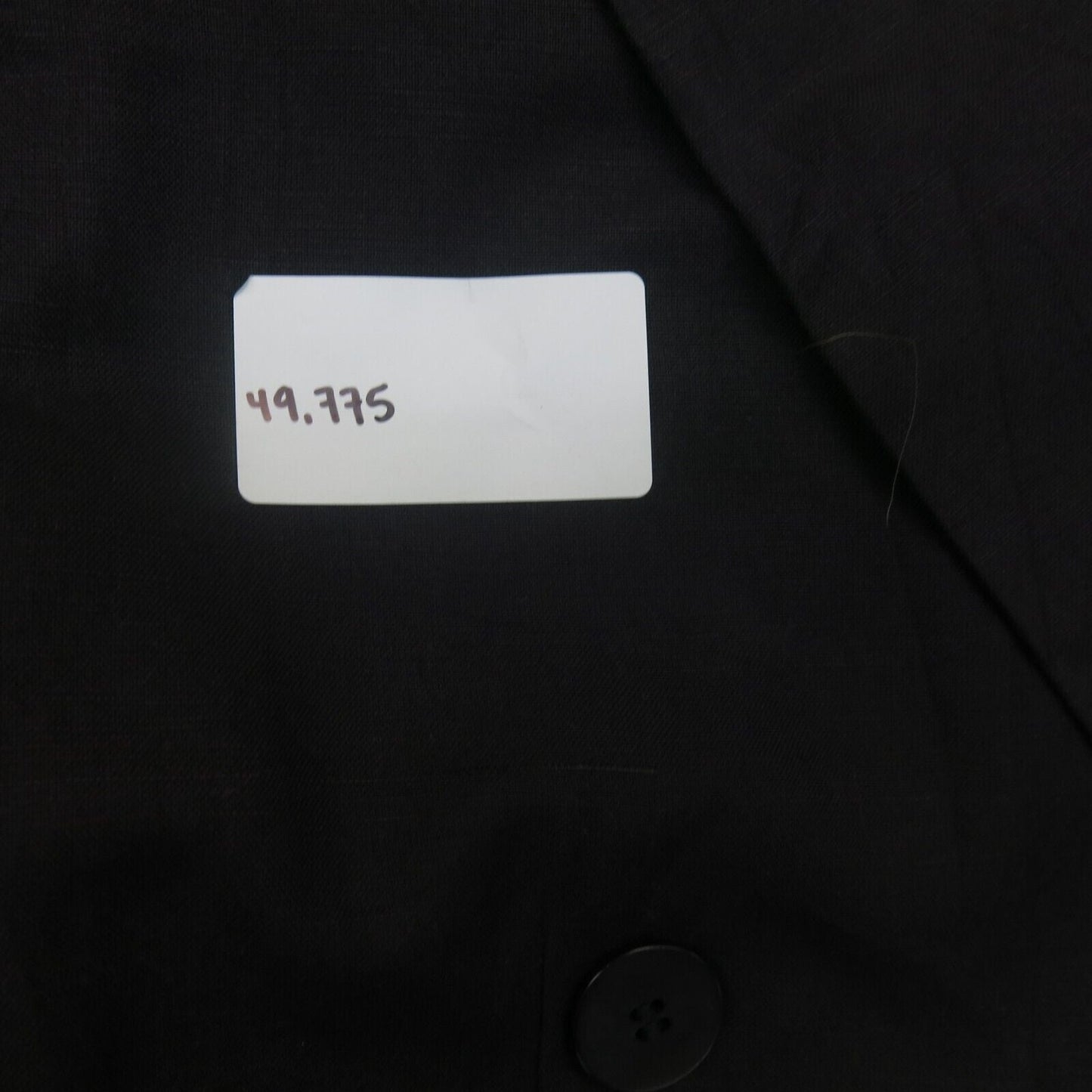 ANN Taylor Mens Blazer Coat Double Breasted Long Sleeve Pockets Black Size 2P