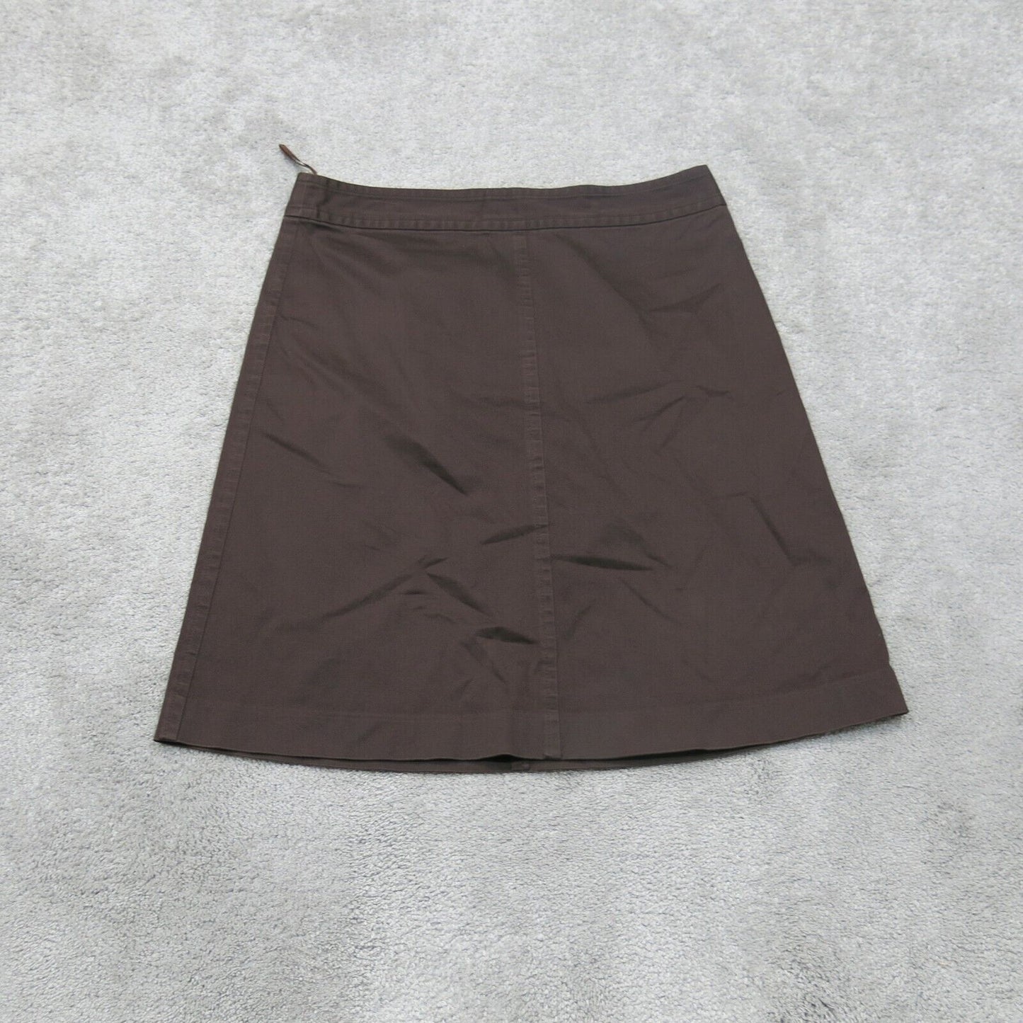 Banana Republic Womens A Line Skirt Stretch Pull on Solid Brown Size US 10