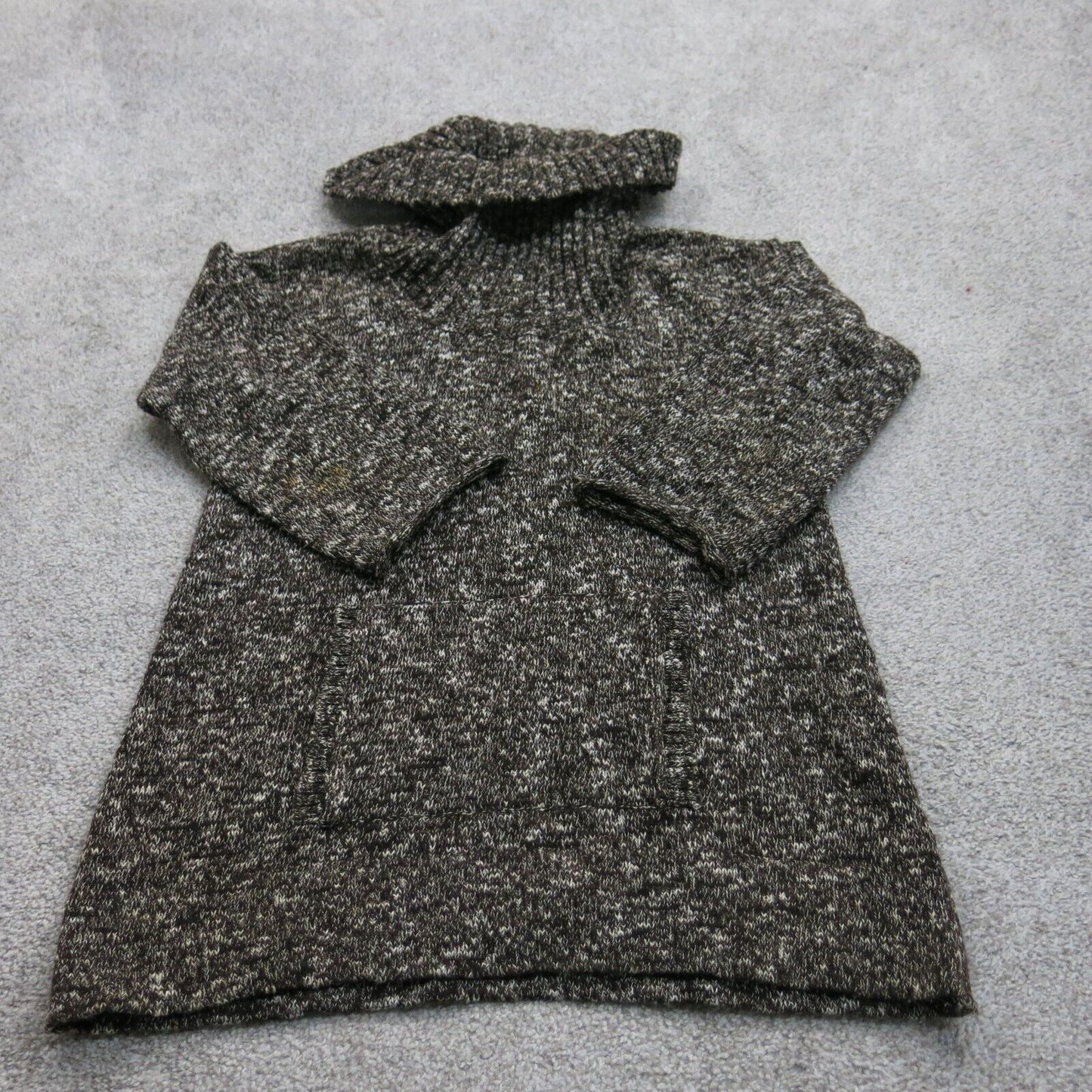 J.Crew Womens Pullover Sweater  Knitted Turtleneck White Black Size Small