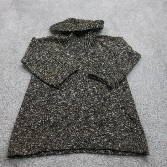 J.Crew Womens Pullover Sweater  Knitted Turtleneck White Black Size Small