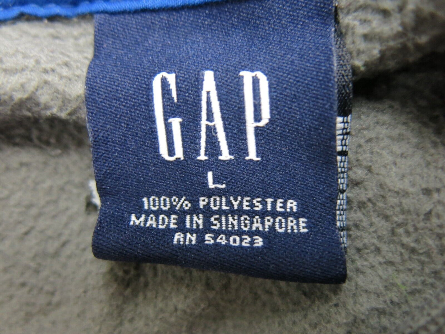 Gap Mens Pullover Sweatshirt Crew Neck Long Sleeves Black Size Large