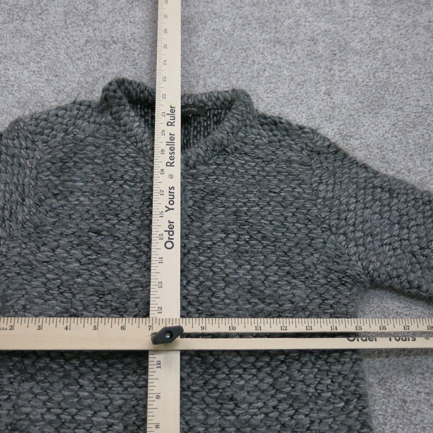 Ann Taylor Womens Cardigan Sweater Knitted Long Sleeve V Neck Black Size Small