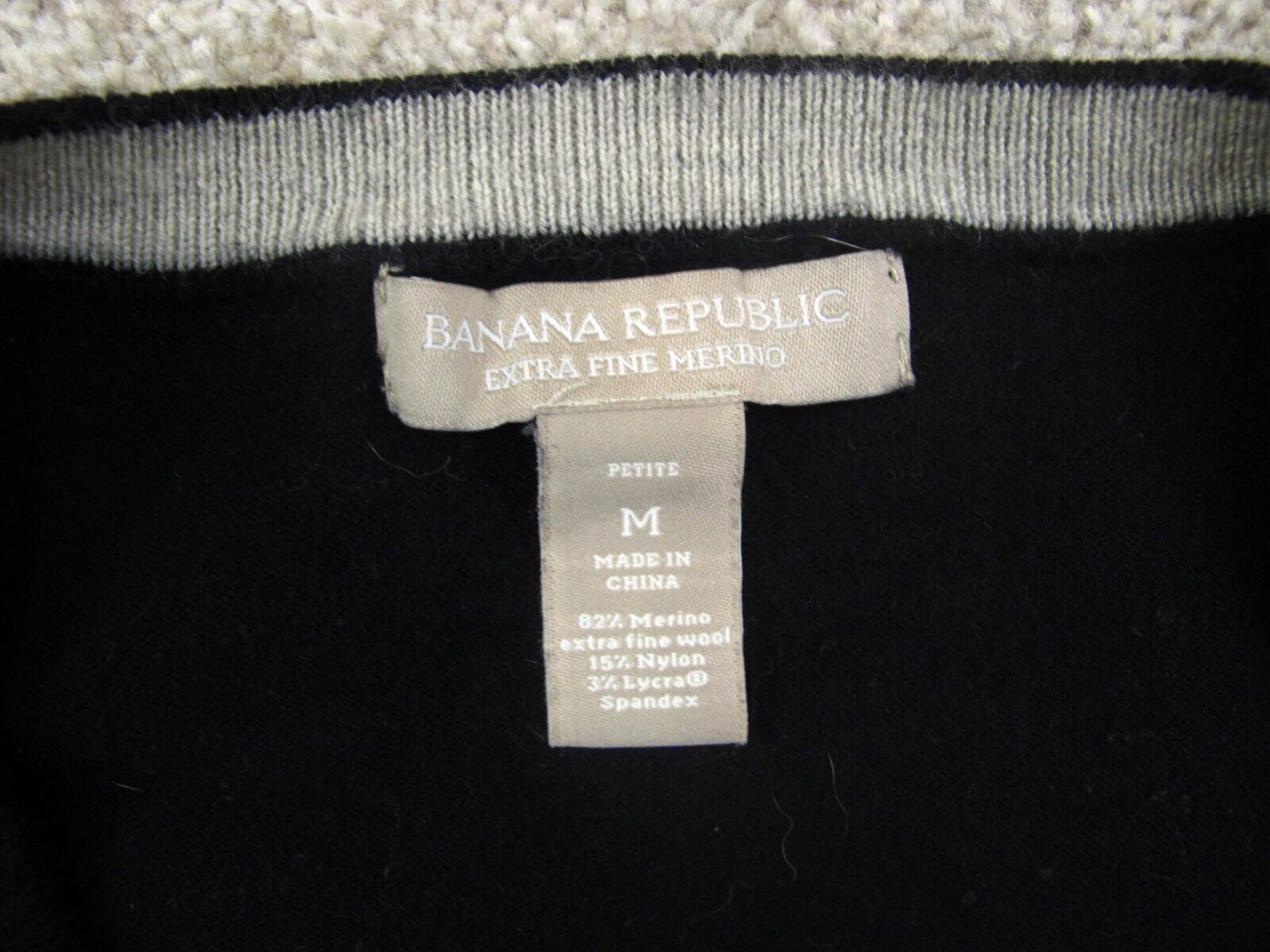 Banana Republic Womens Cardigan Sweater Knitted Long Sleeve Black Size Medium