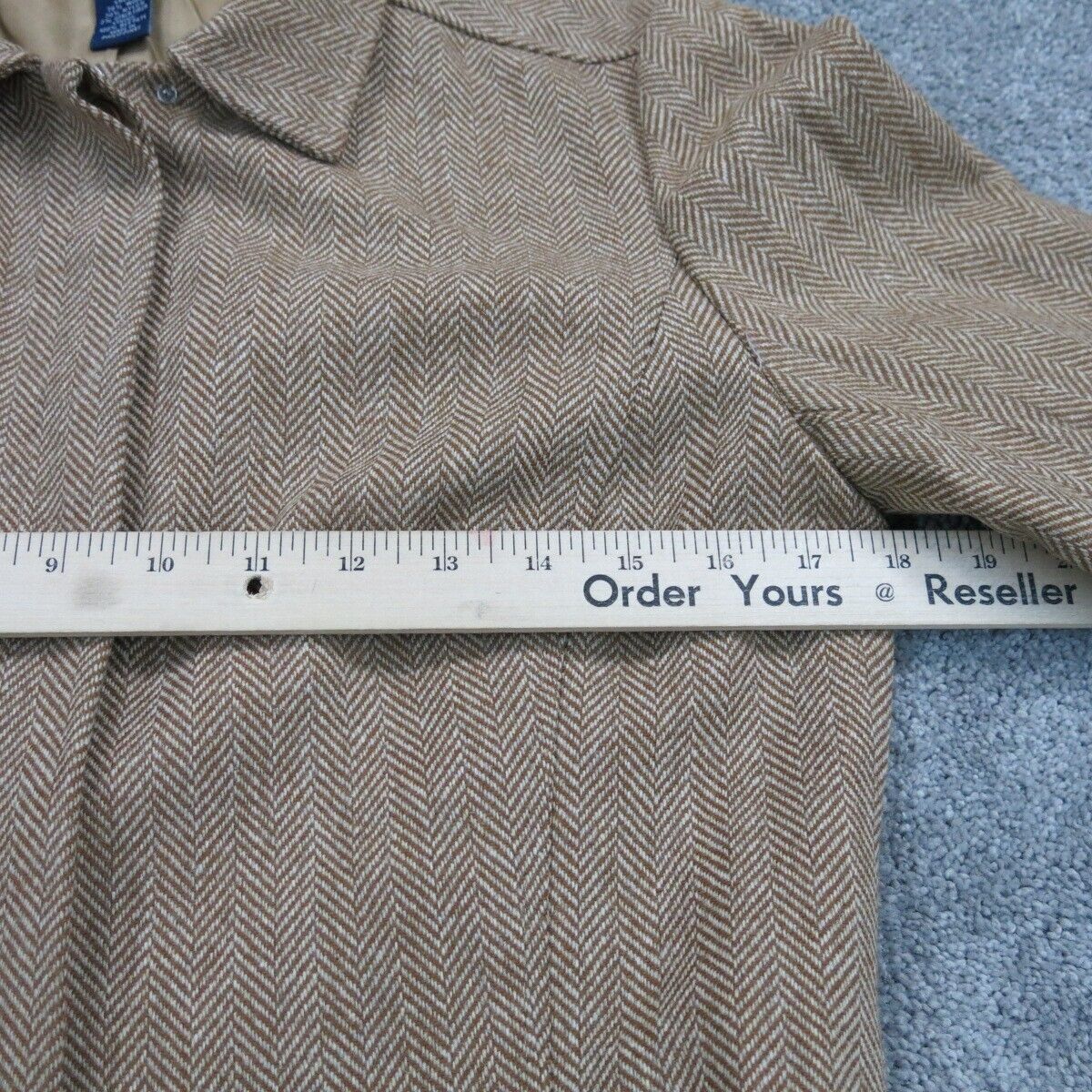 ANN Taylor Womens Tweed Coat Jacket Button Front Long Sleeves Ivory Size 2