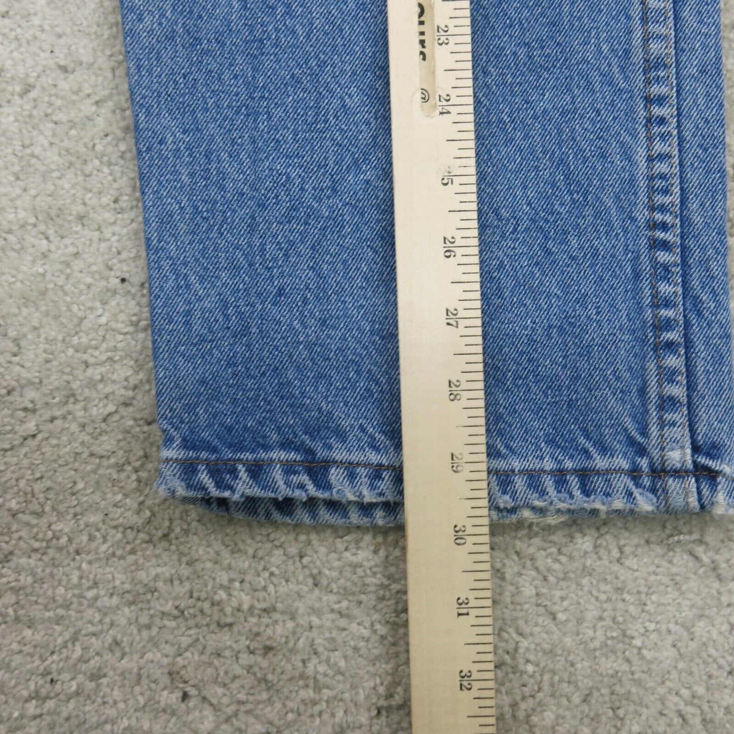 Wrangler Mens Jeans Straight Leg Stretch Regular Fit High Rise Blue Size W38xL32