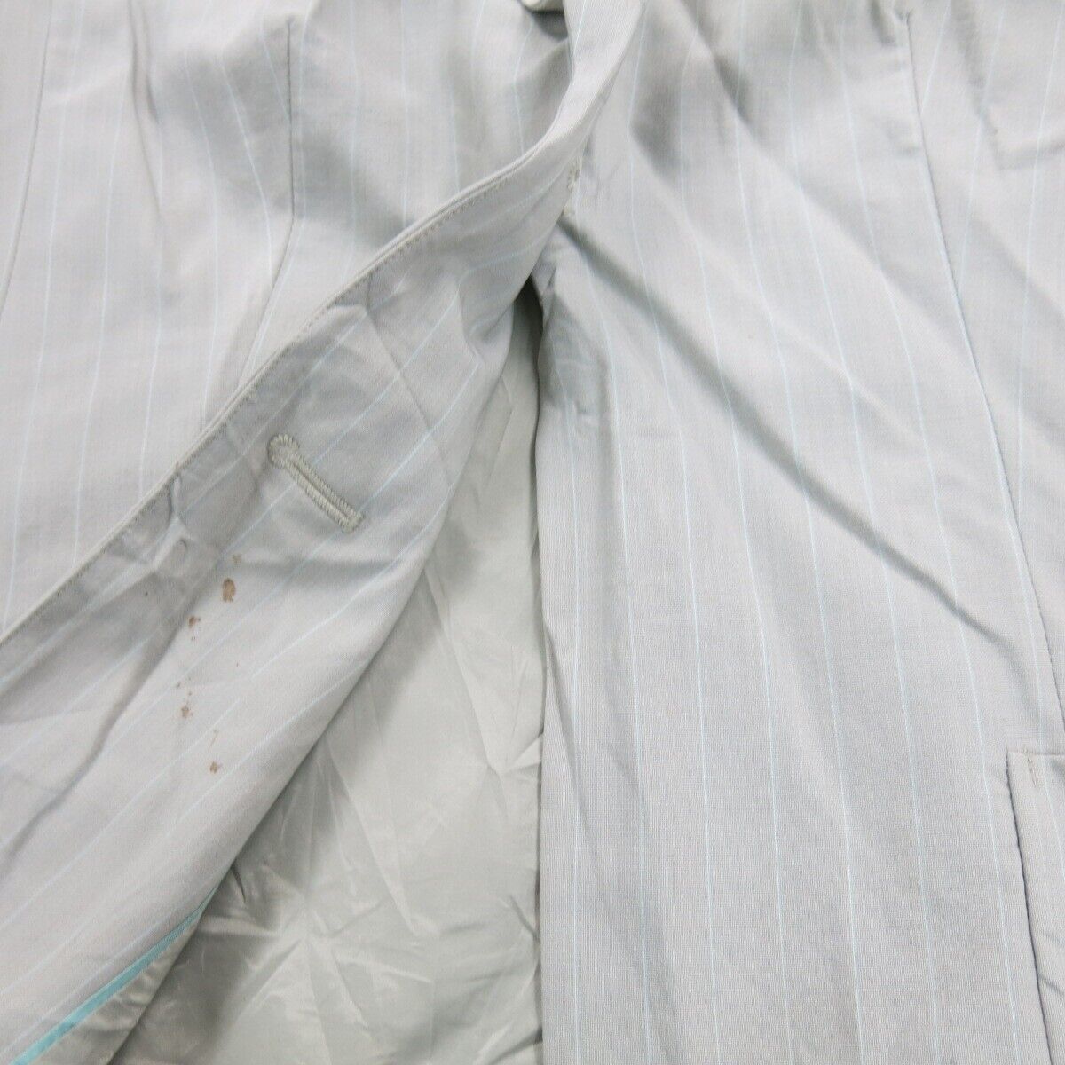 Ann Taylor Loft Womens Blazer Coat Striped Single Breasted Off White Size 10