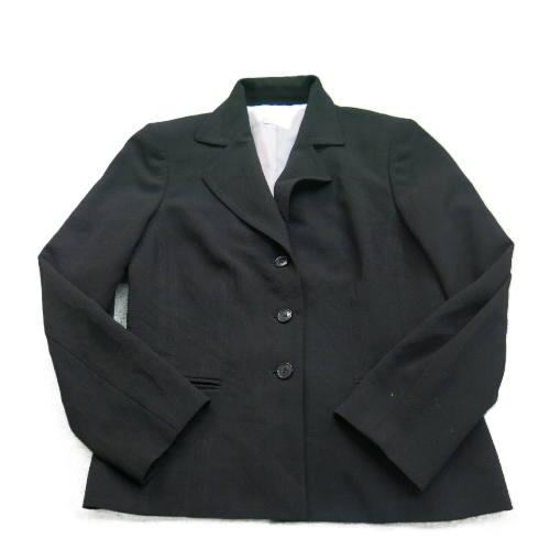 ANNE Klein Suits Womens Blazer Coat Single Breasted Long Sleeves Black Size 2