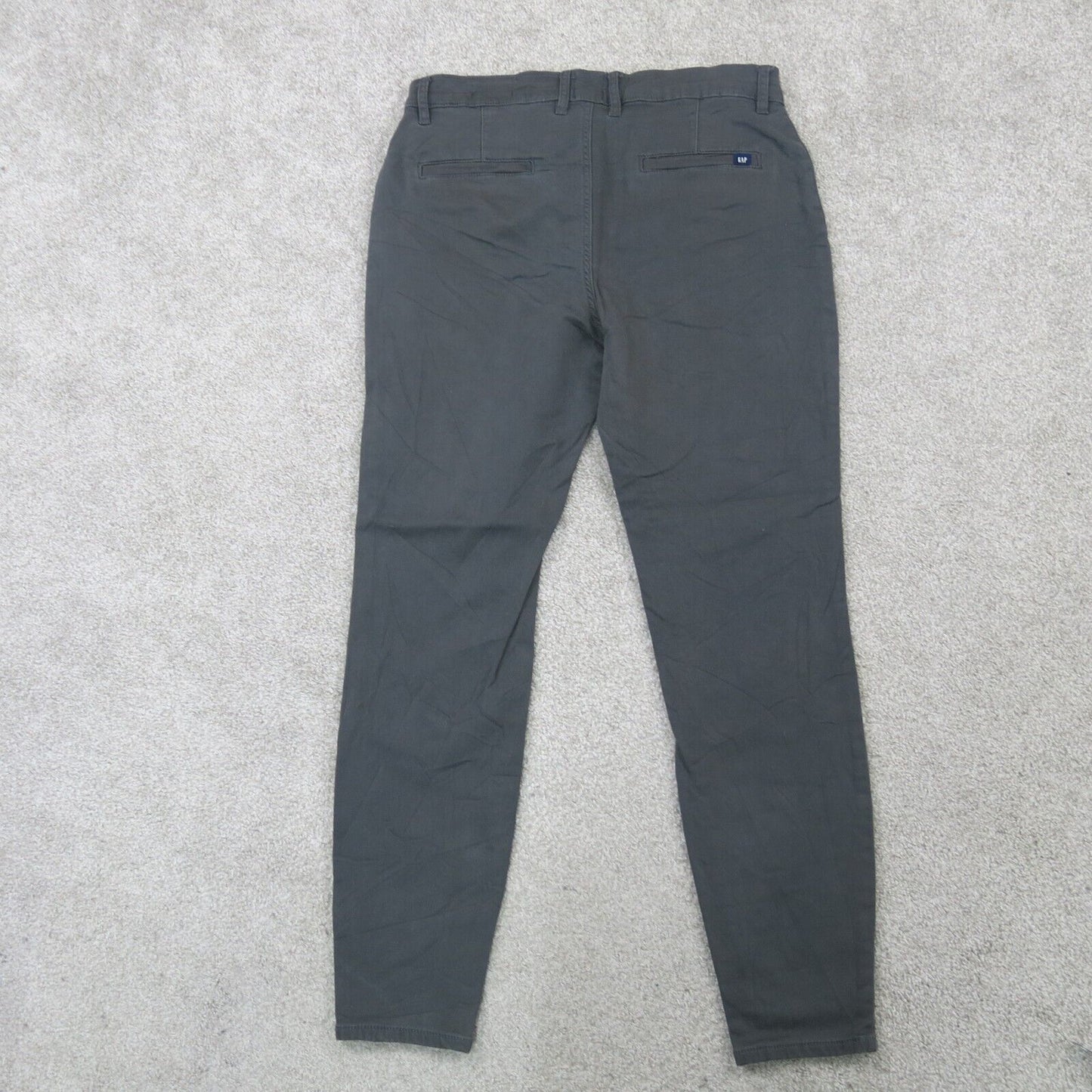 Gap Womens Pants Stretch Skinny Mid Rise Flat Front Pockets Gray Size 10