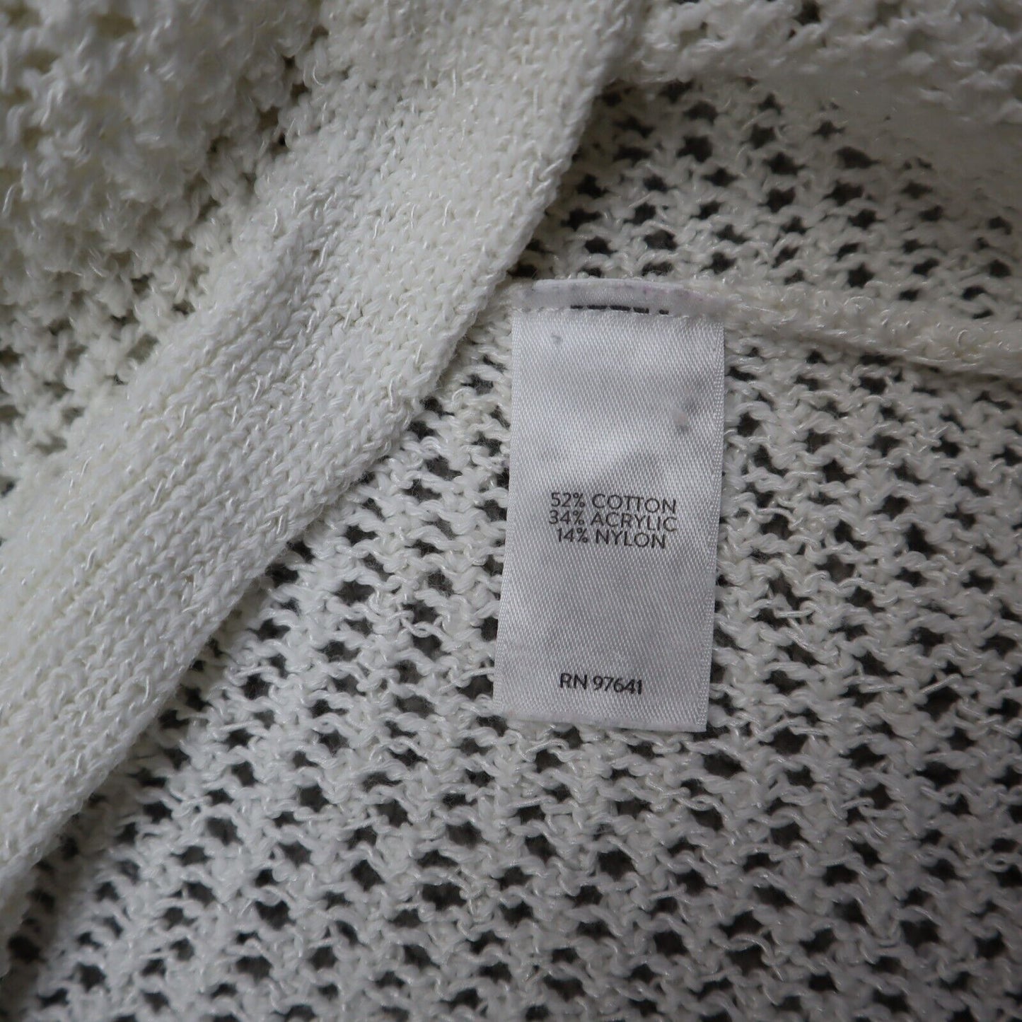 J Jill Women Pullover Knitted Sweater Crew Neck Short Sleeve White Size 1X