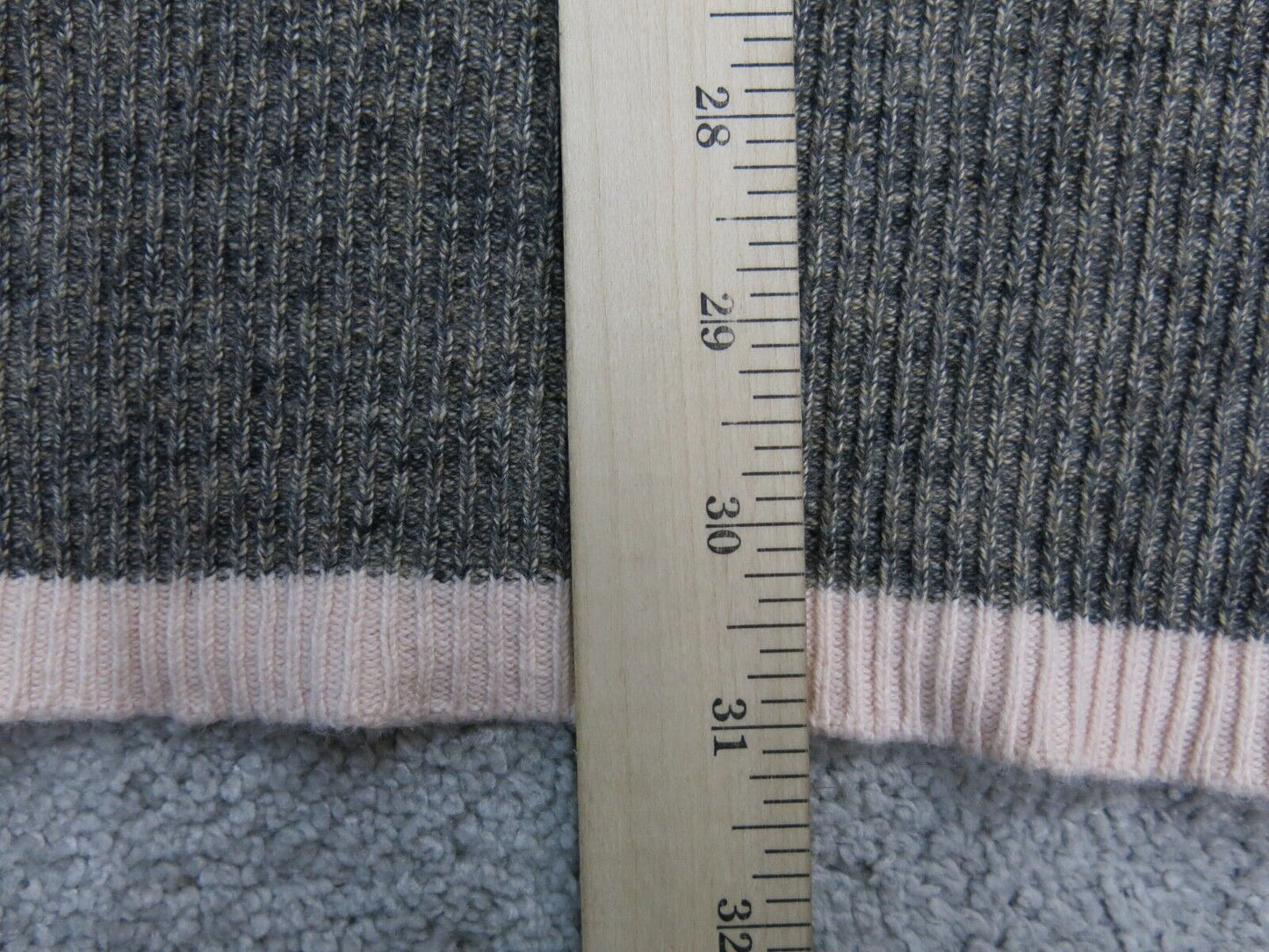Gap Womens Pullover Sweater Knitted Mock Neck Long Sleeves  Gray Size XS