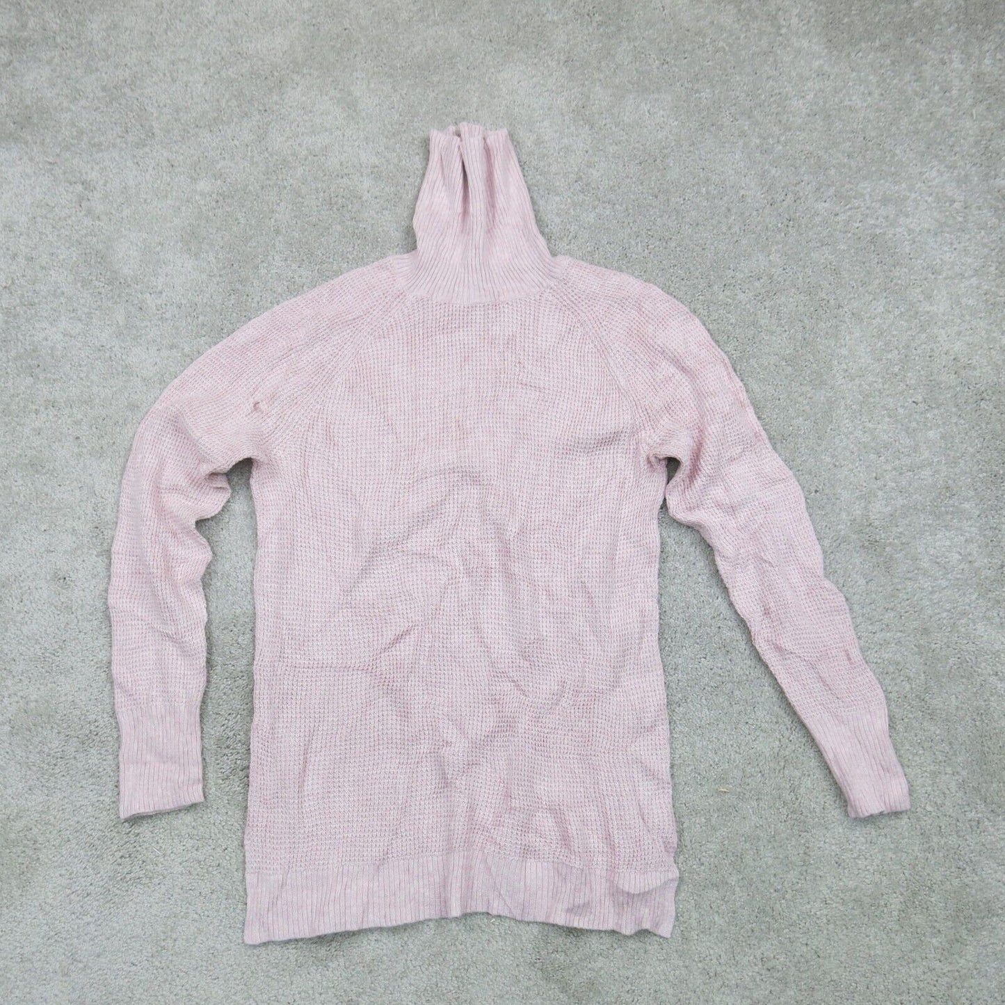 J. Crew Mercantile Womens Pullover Sweater High Neck Long Sleeves Pink SZ Large