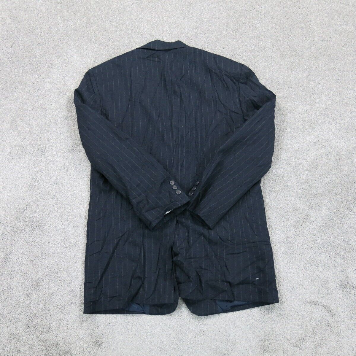 Brooks Brother Mens Blazer Coat Long Sleeves Single Breasted Pocket Blue Size 42