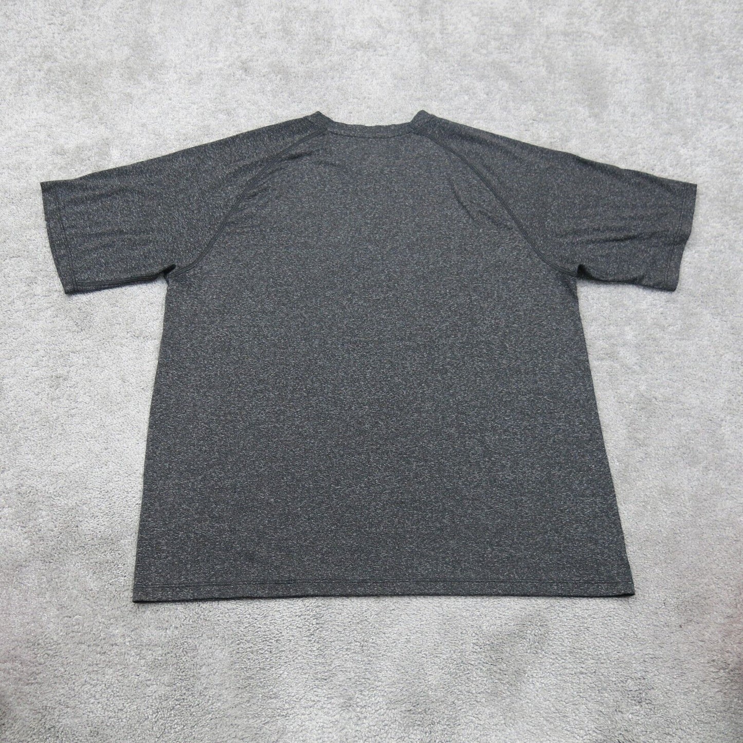 Adidas Mens Crew Neck Sports T Shirt Short Sleeves Charcoal Black Size Medium