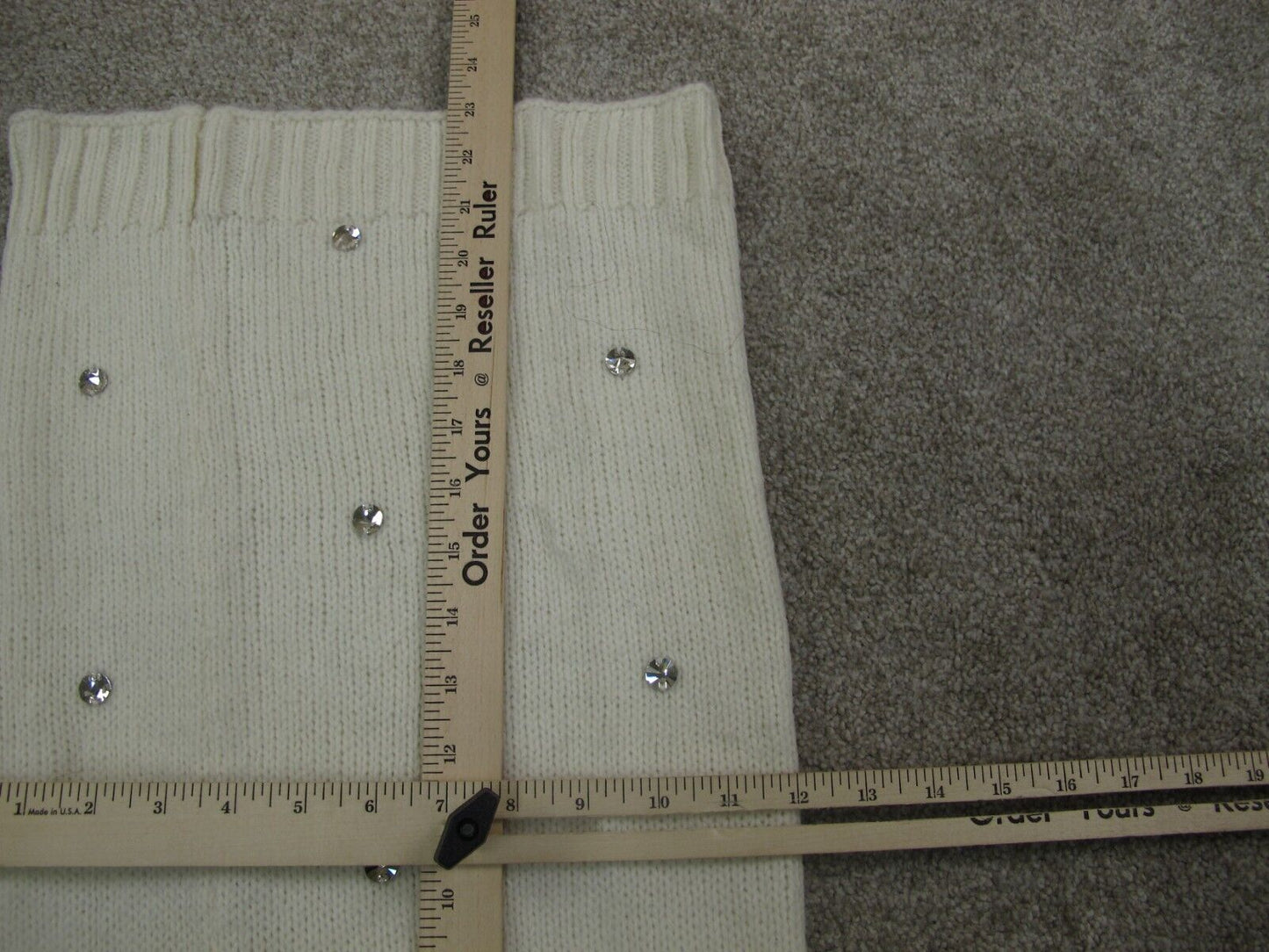 Victorias Secret White Knit Neck Warmer STONES White Size One Size