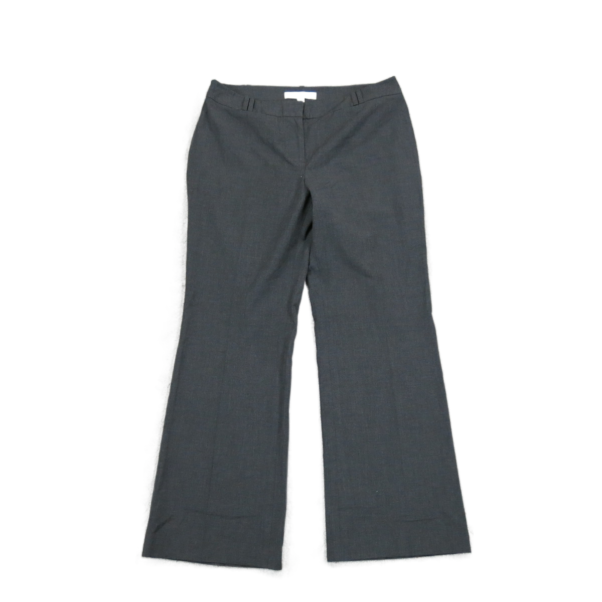 Ann Taylor Loft Womens Dress Pants High Rise Wide Leg Pockets Black SZ Petite 8