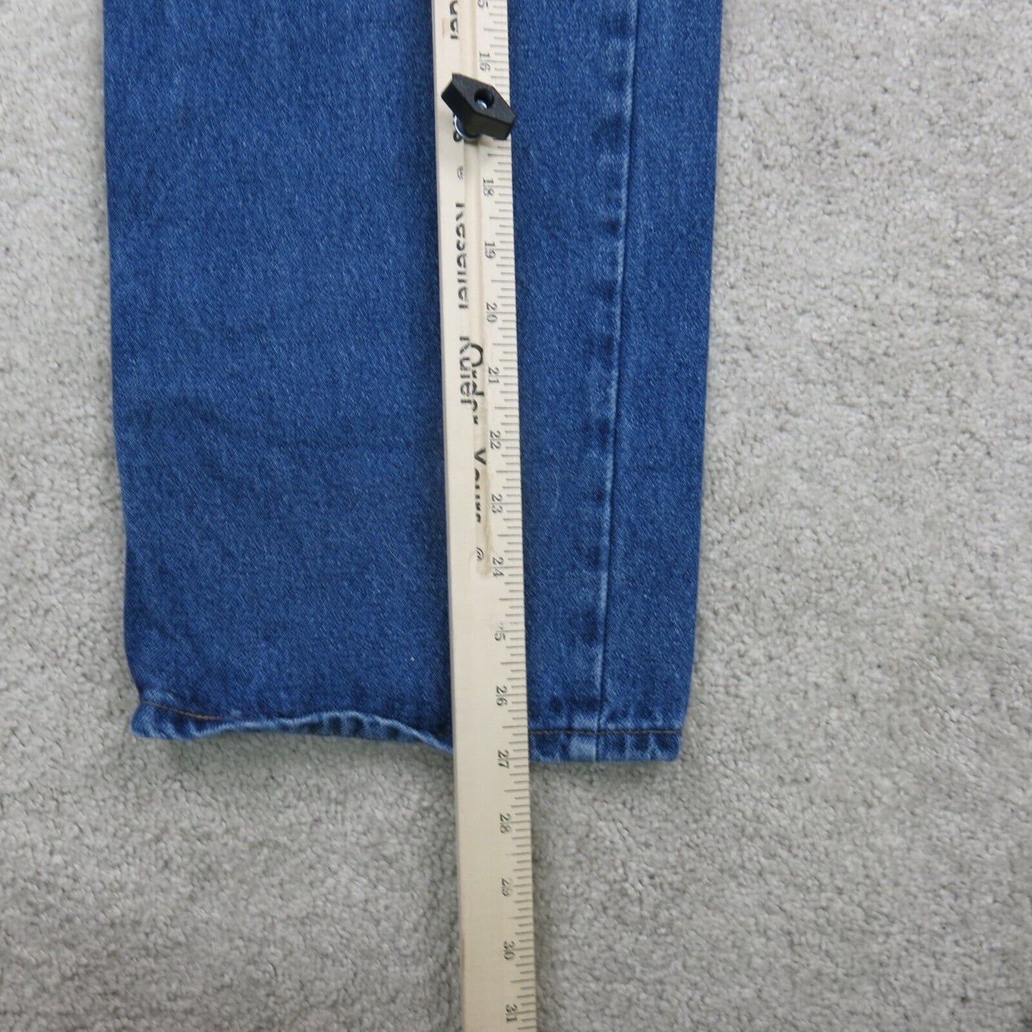 Wrangler Mens Jeans Straight Leg Denim Mid Rise 100% Cotton Blue Size W40XL29