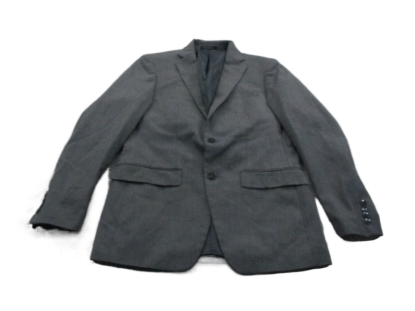 Calvin Klein Mens Blazer Coat Single Breasted Long Sleeves Charcoal Size 38R