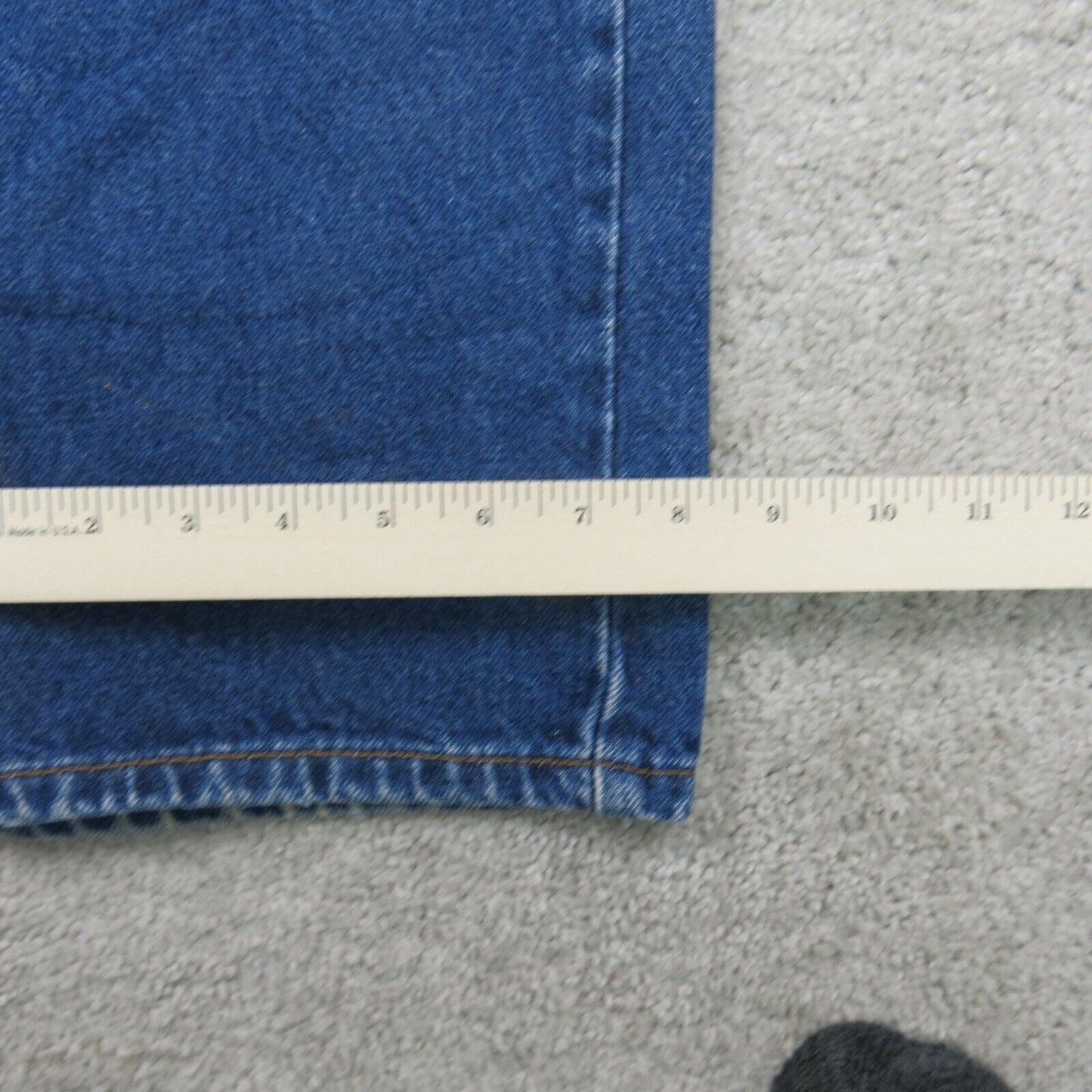 Levis 505 Mens Jeans Straight Leg Denim Mid Rise 5 Pockets Light Blue SZ W36XL36
