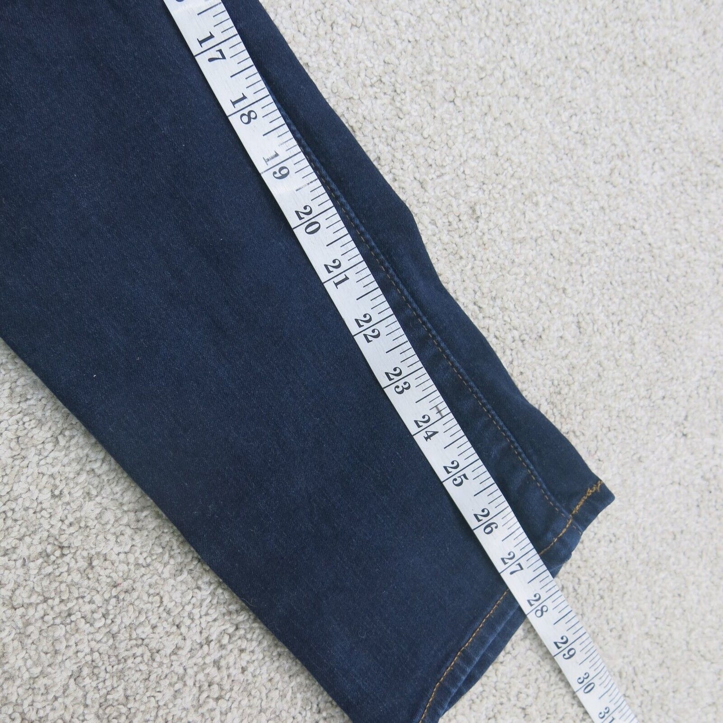 Levis Womens Jeans Classic Mid Rise Skinny Leg Denim Stretch Pockets Blue SZ 28