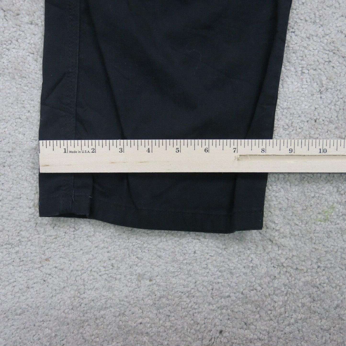 Wrangler Mens Pant Cargo Straight Leg Mid Rise Pockets Cotton Black Size W34XL30