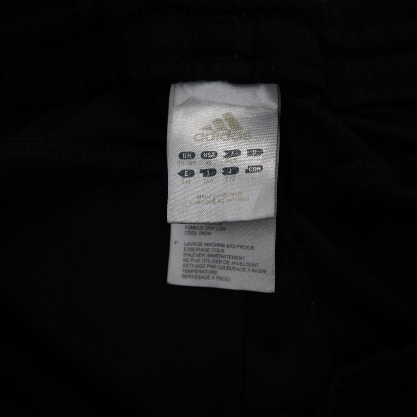 Adidas Mens Track Pant Elastic Waist Stretch Training 3 Striped Black Size XL
