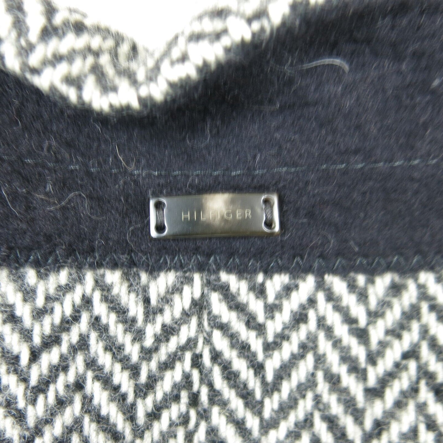 Tommy Hilfiger Mens Coat Long Sleeves Front Button Pockets Tweed Gray Size 50