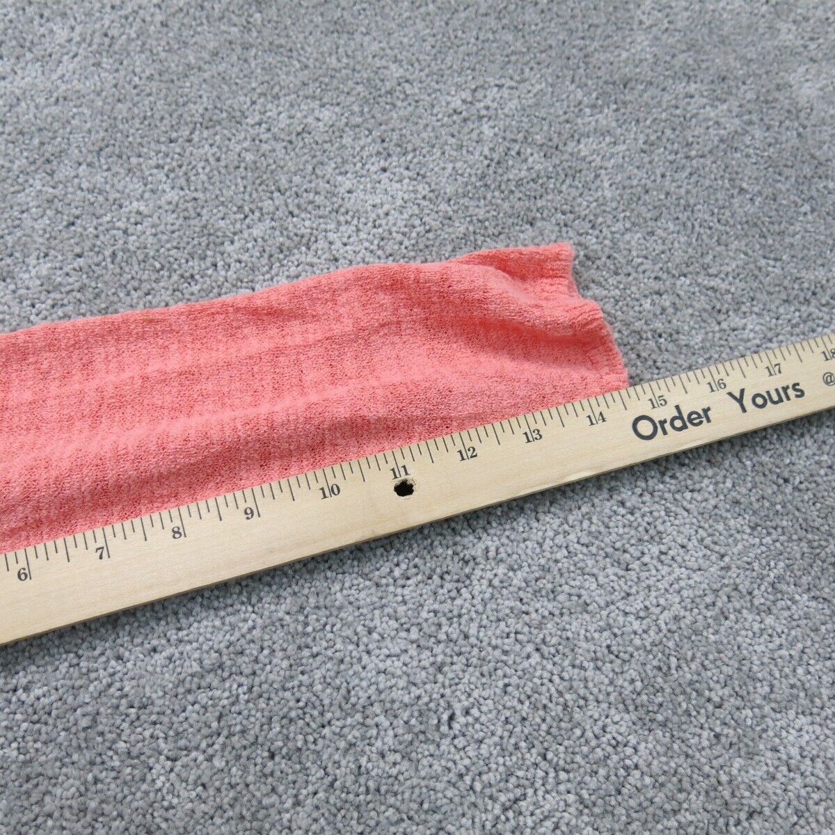 Ann Taylor Loft Womens Pullover Sweater 3/4 Sleeve V Neck Pink Orange SZ Medium