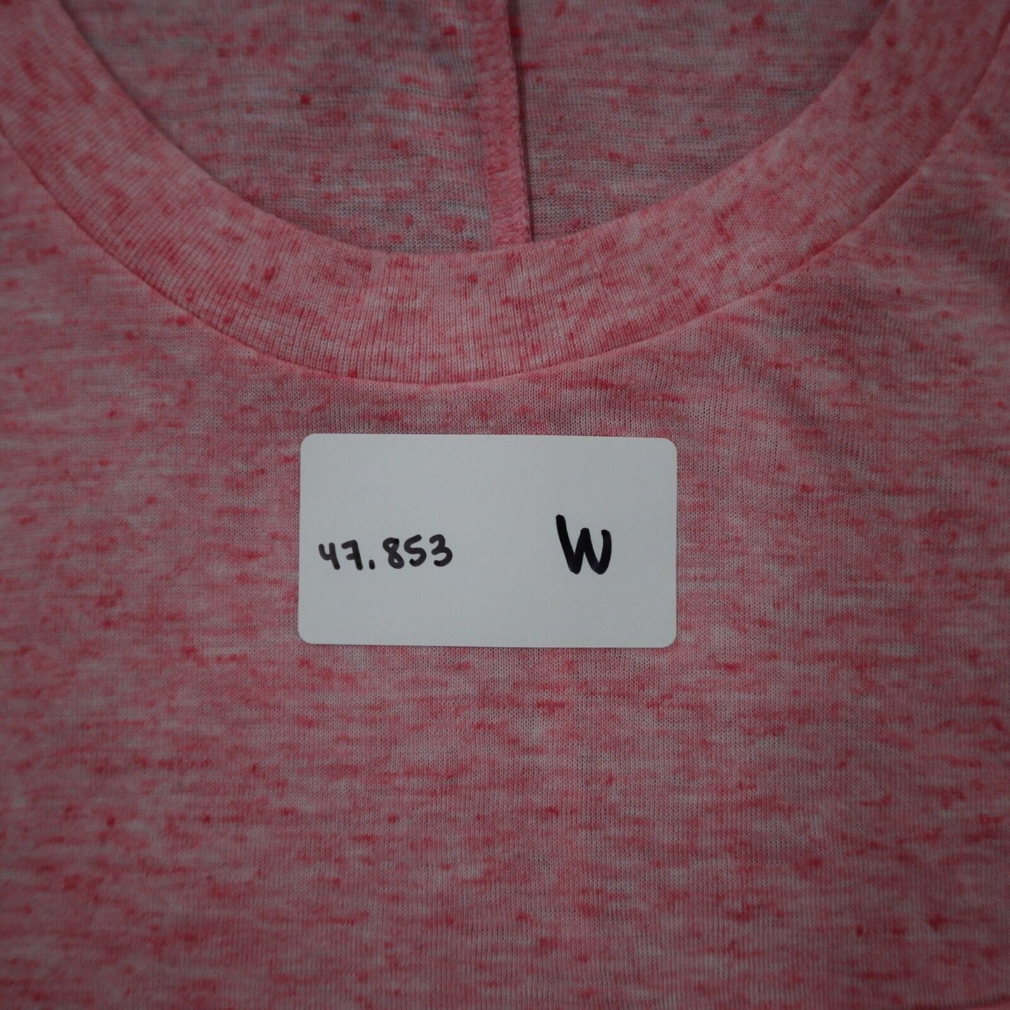Victorias Secret Womens Activewear Tank Top Round Neck Pocket Pink Size Small