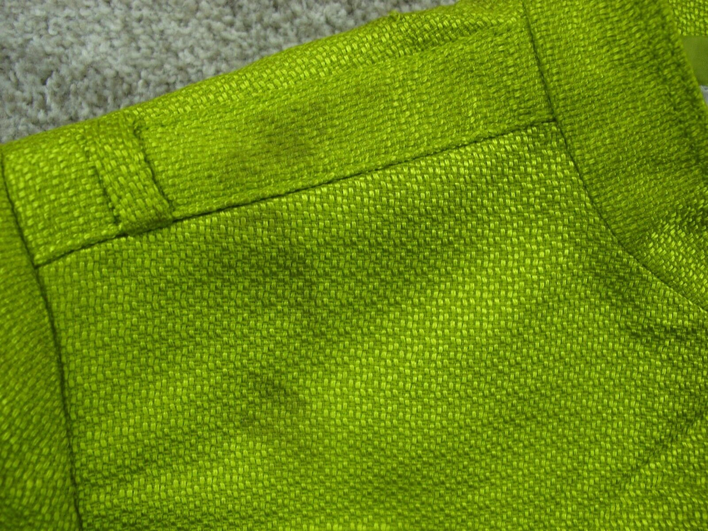 Tahari Womens Cargo Jacket Long Sleeves Front Button Pockets Light Green Size 12