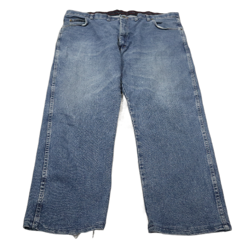 Wrangler Mans Jeans Straight Leg Stretch Regular Fit High Rise Blue Size W44XL29
