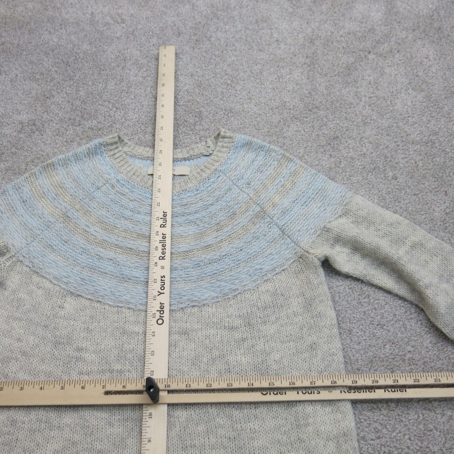 ANN Taylor Loft Womens Pullover Sweater Crew Neck Long Sleeves Ivory Size XS