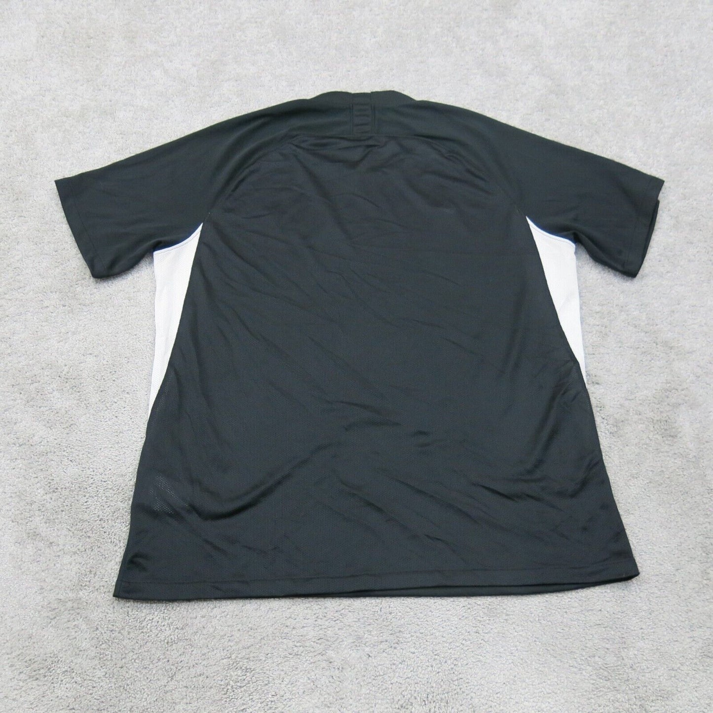 Nike Dri Fit Mens T Shirt Sports Soccer Club Crew Neck Short Sleeves Black SZ XL
