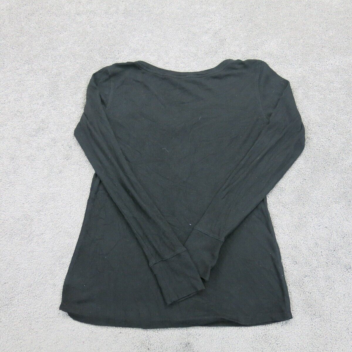 Victoria Secret Womens Pullover Hanley Sweater V-Neck Long Sleeves Black Size M