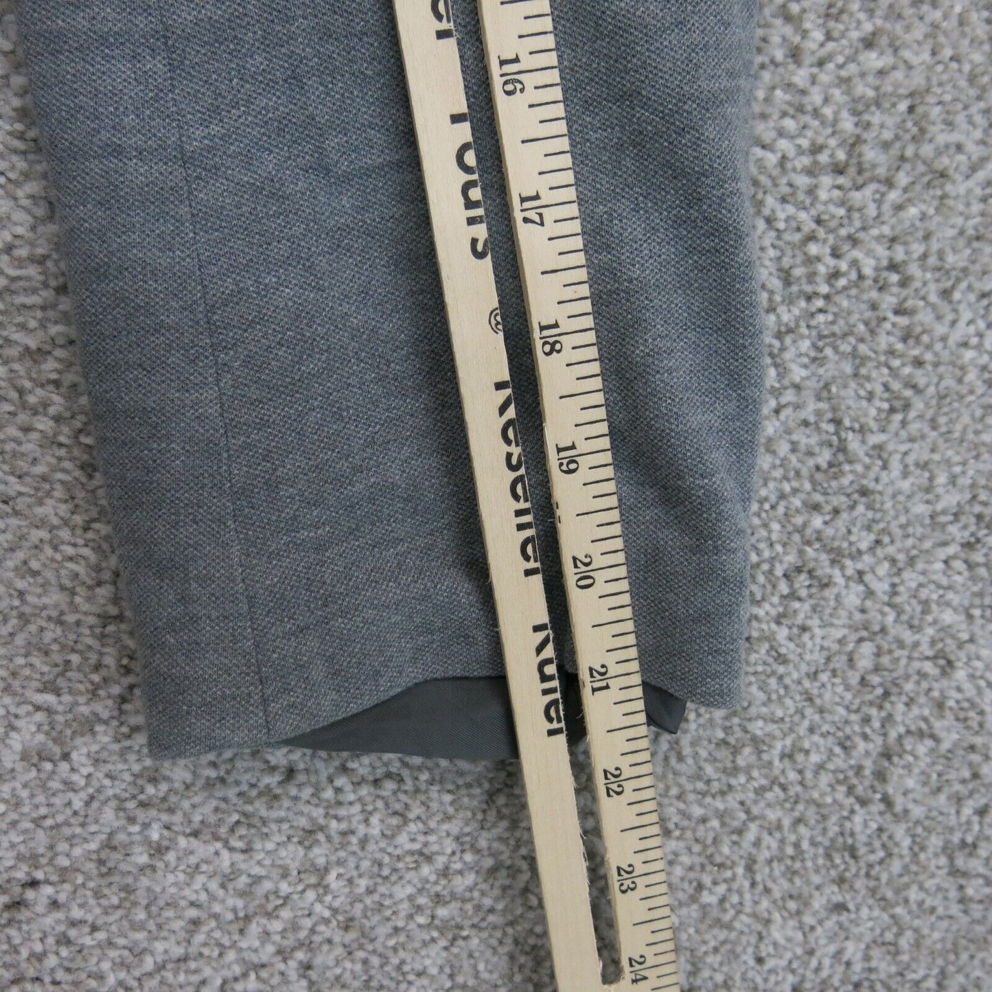 H&M Womens Blazer Coat Single Breasted Long Sleeves Pockets Gray Size 36 Regular