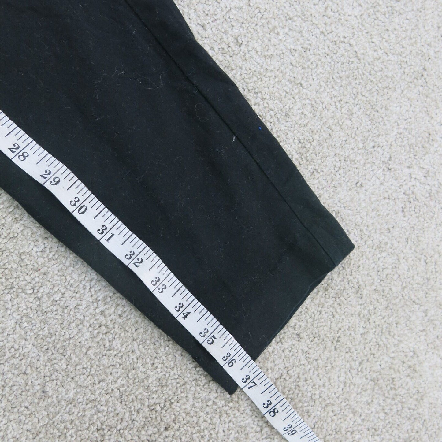 H&M Womens Pants Ankle Skinny Leg Mid Rise Flat Front Pull On Black Size 10