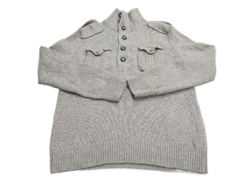 GAP  Men Cardigan Button Up Sweater Pullover Long Sleeves Gray Size Small