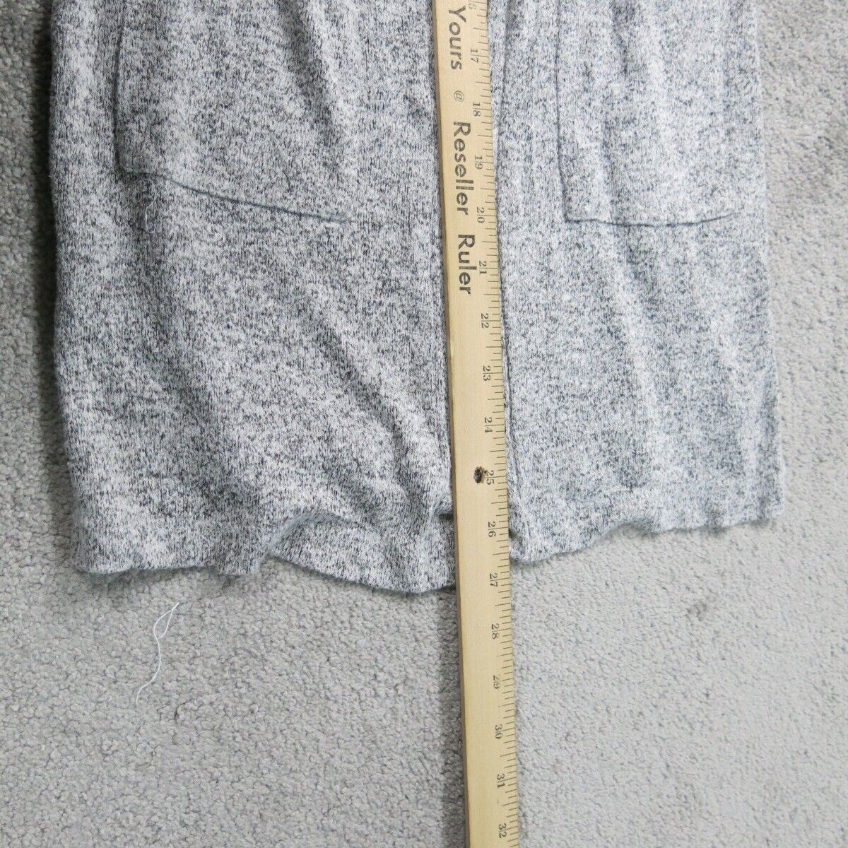 Old Navy Womens Cardigan Sweater Open Front Long Sleeves Pocket Gray Size Small