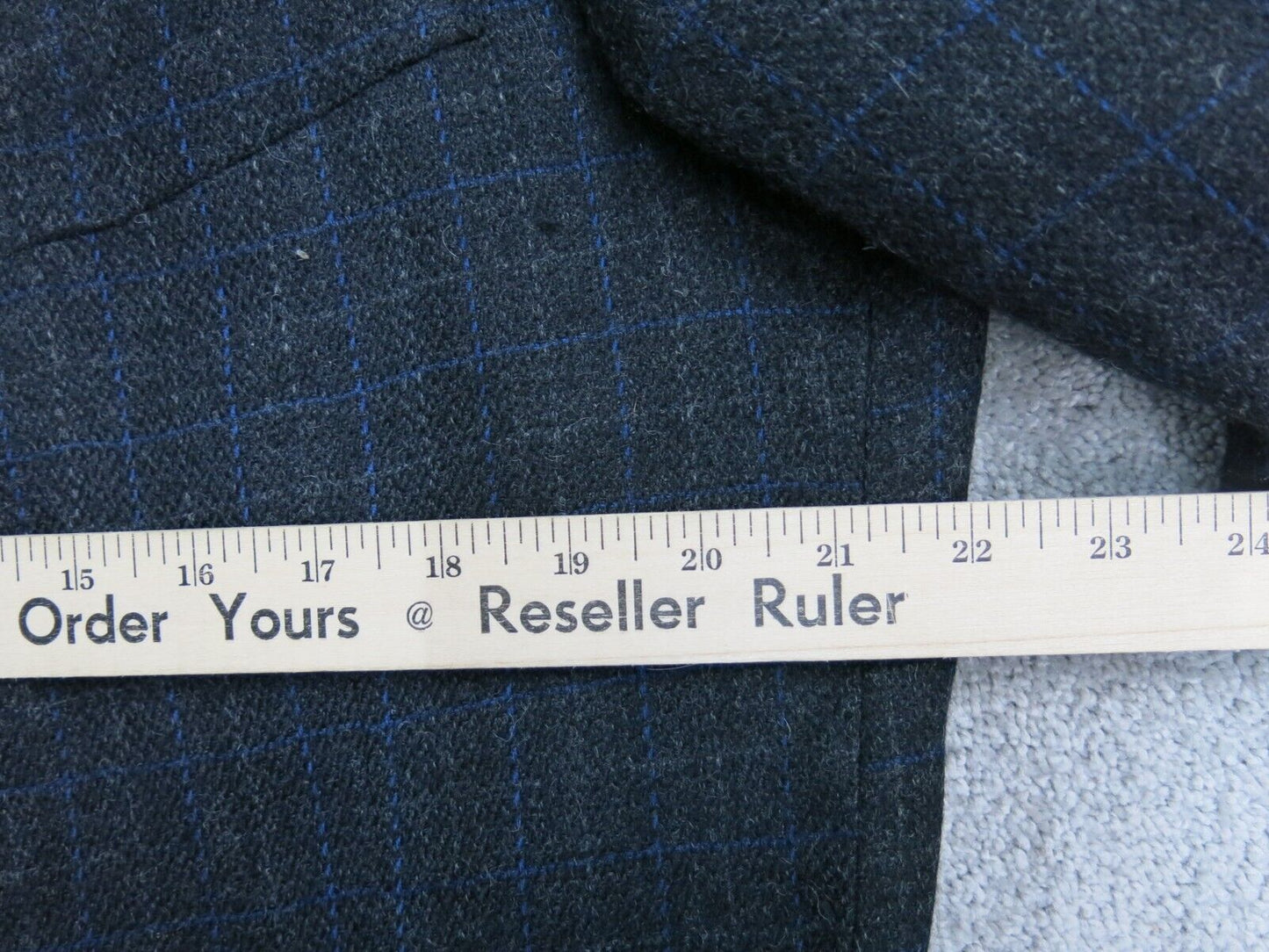 Nautica Mens Blazer Coat Single Breasted Long Sleeves Pockets Black Size 44R