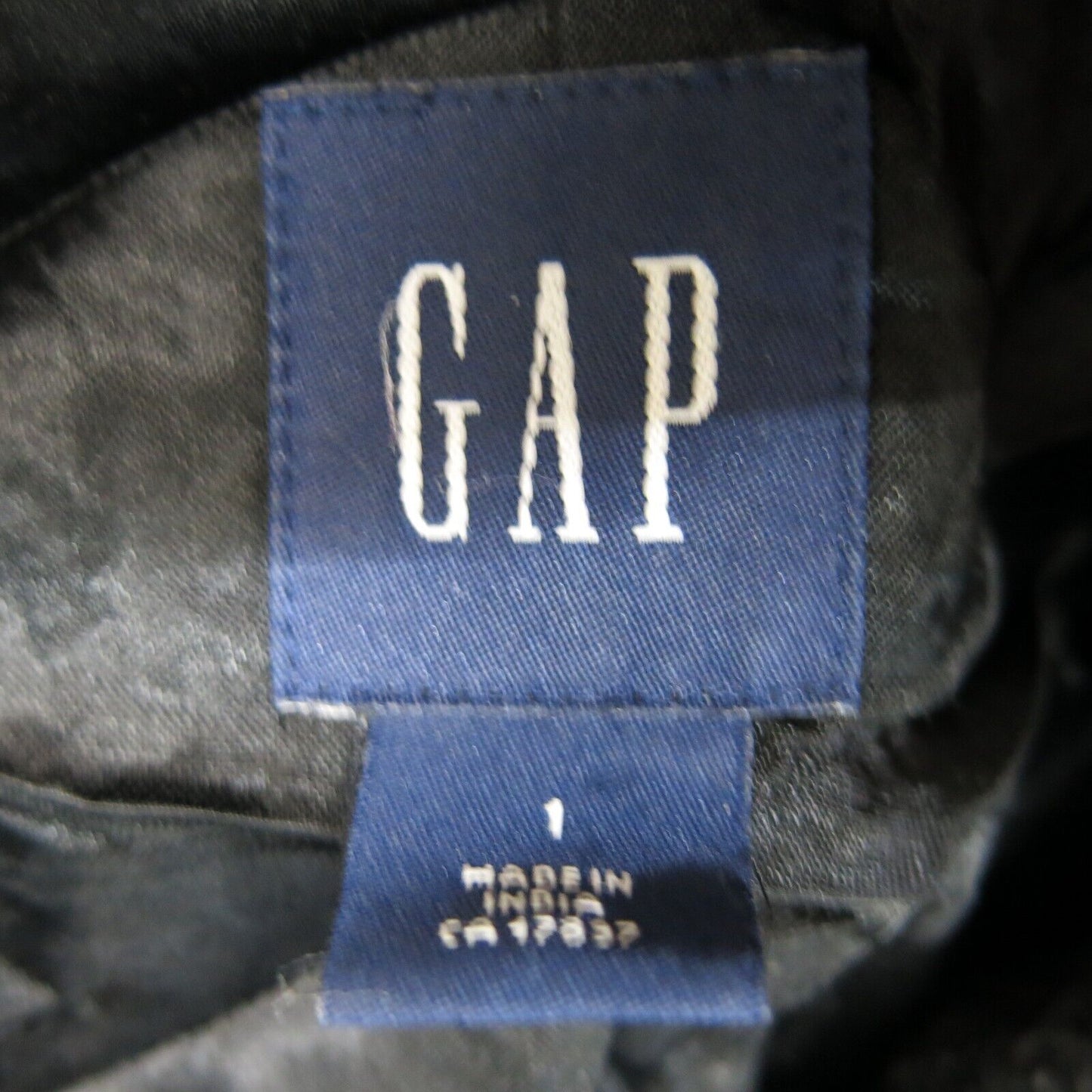 Gap Womens Blazer Coat Single Breasted Long Sleeve Pockets Buttons Black Size 1