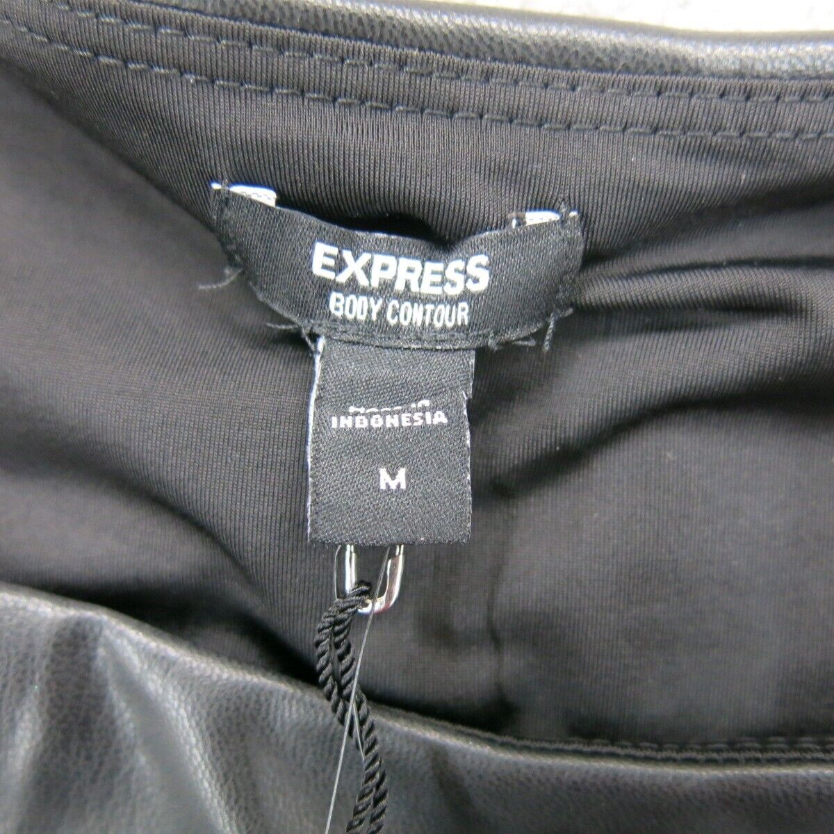NWT Express Womens Swimsuit One Piece Sleeveless Black Size Medium