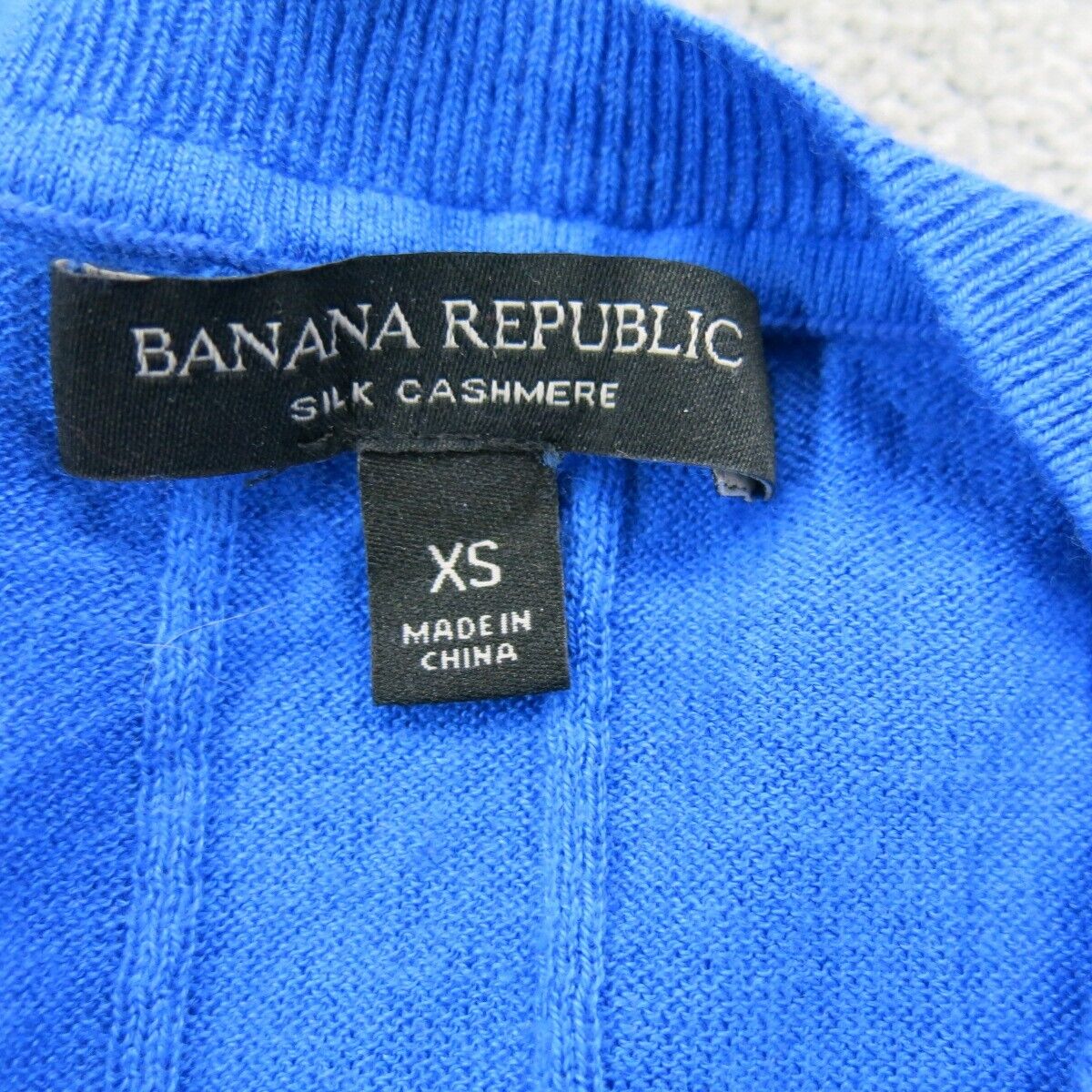 Banana Republic Womens Sweater Knitted Crew Neck Long Sleeve Blue Size X Small
