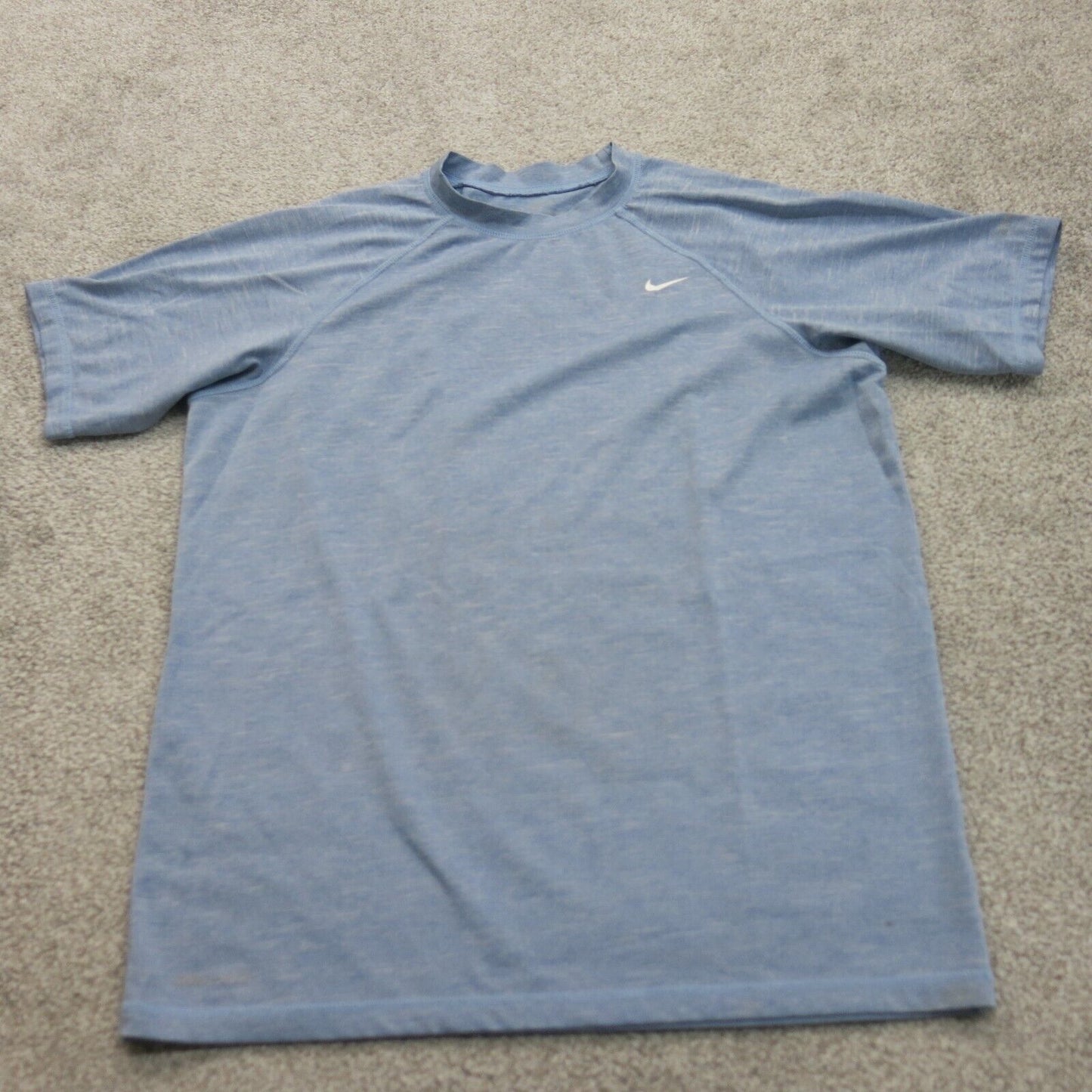 Nike Mens Dri Fit Pullover T Shirt Crew Neck Half Sleeve Blue Size Small