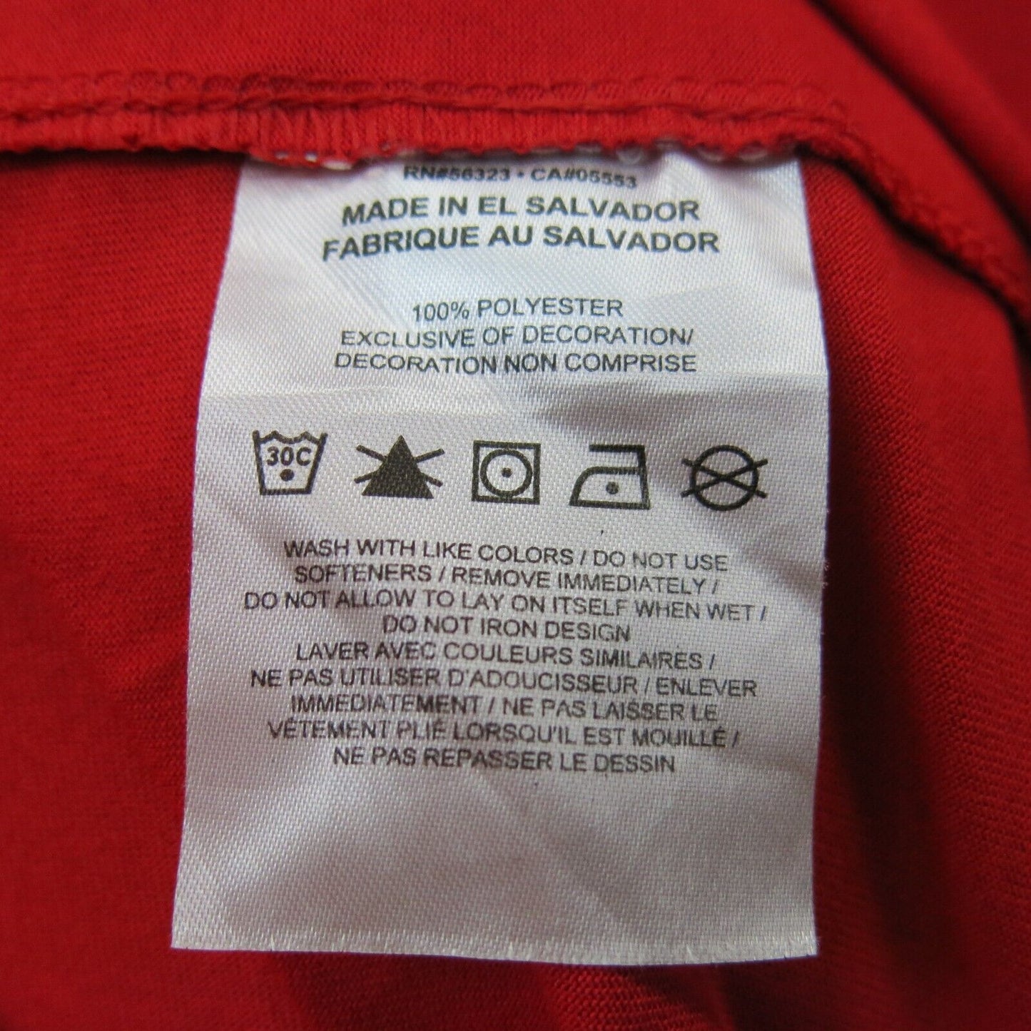 The Nike Tee Mens Crew Neck T Shirt Long Sleeves Dri Fit Logo Red Size X Large