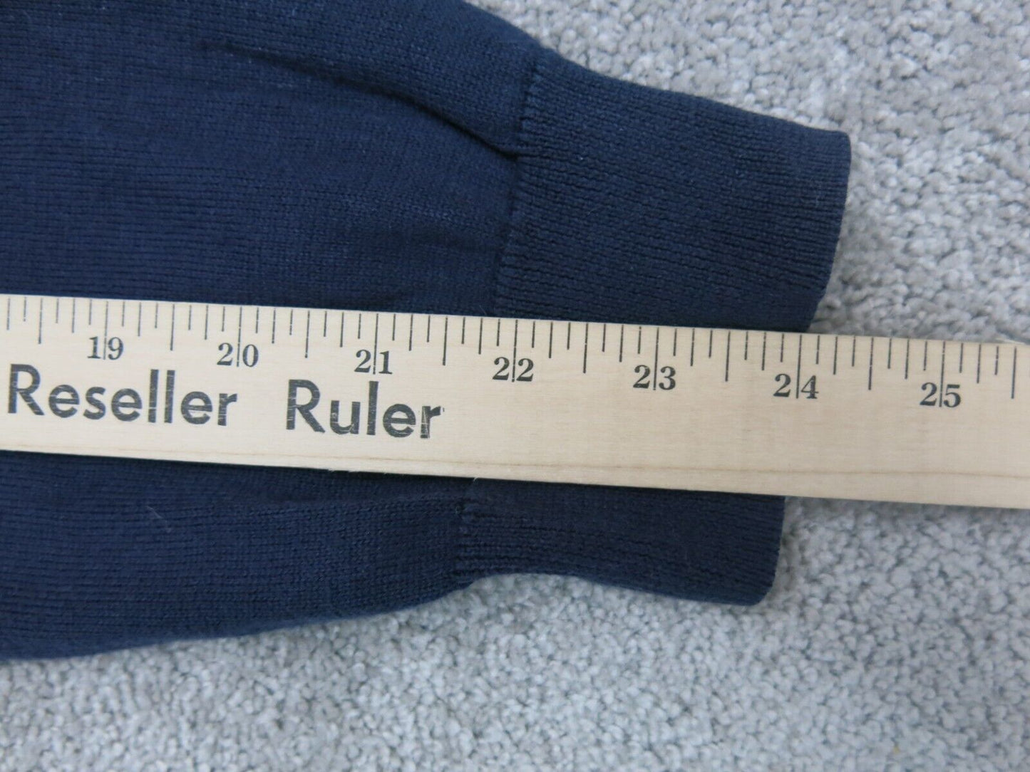 Brooks Brothers Mens Pullover Sweatshirt V Neck Long Sleeves Blue Size XL