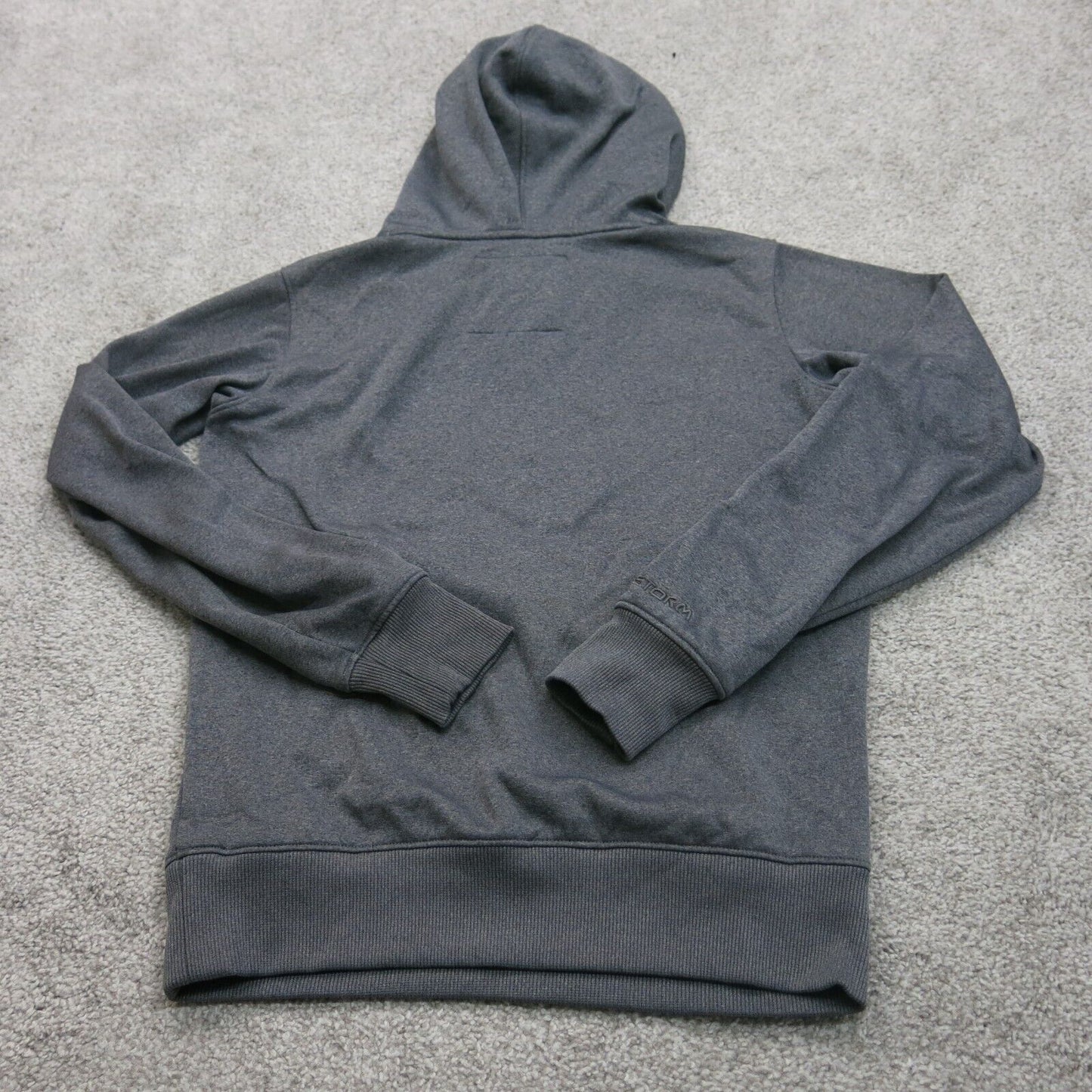 Under Armour Women Hoodie Drawstring Pockets Semi Fitted Heatgear Black Size XS